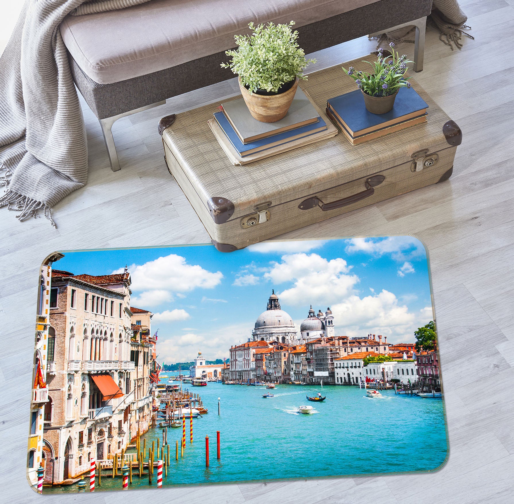 3D Water City 36041 Non Slip Rug Mat