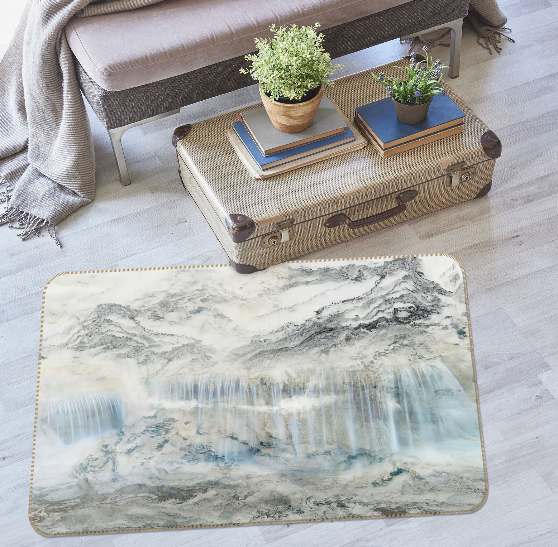 3D Mountain 27094 Non Slip Rug Mat