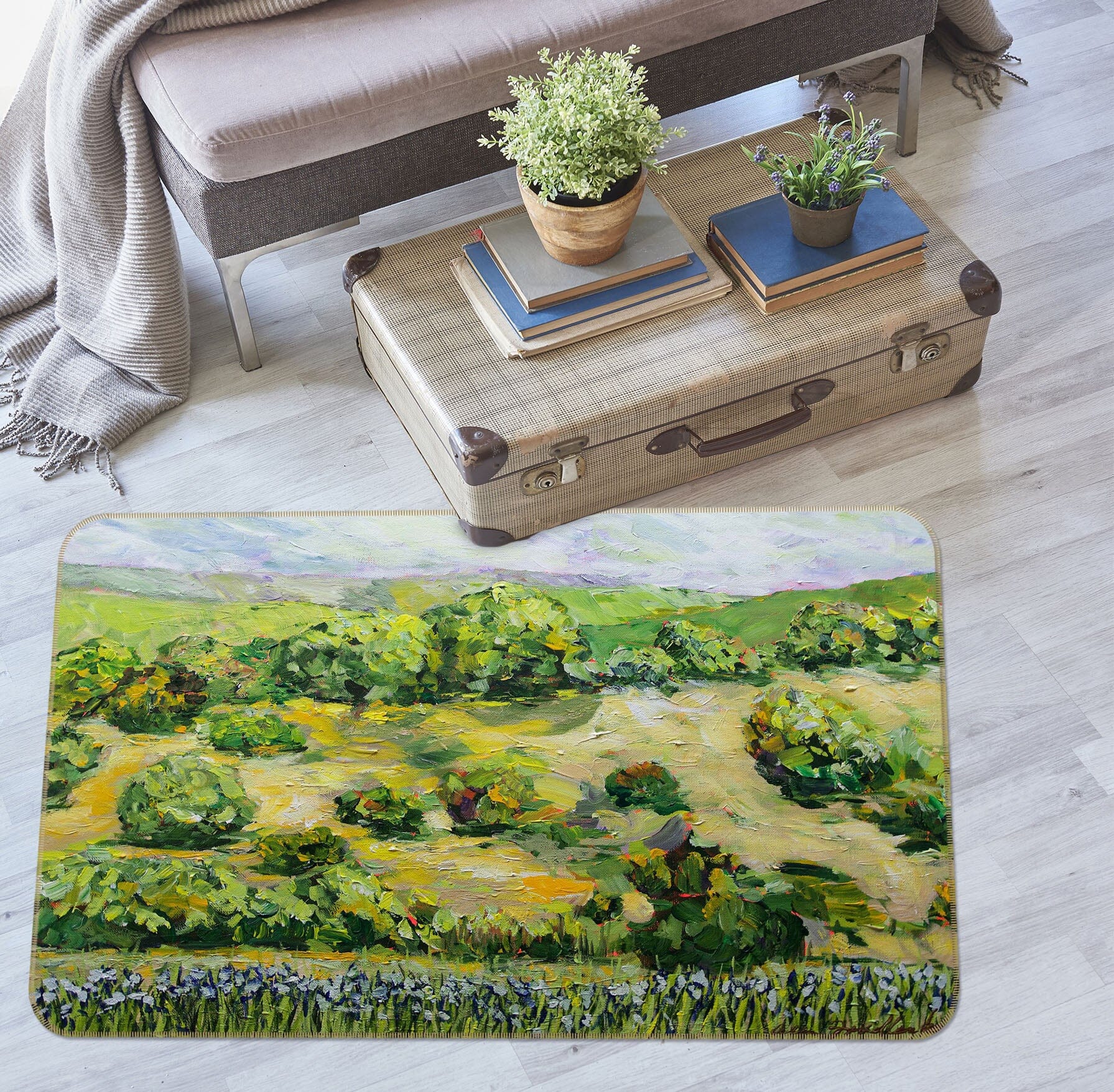 3D Golden Steppe 1104 Allan P. Friedlander Rug Non Slip Rug Mat Mat AJ Creativity Home
