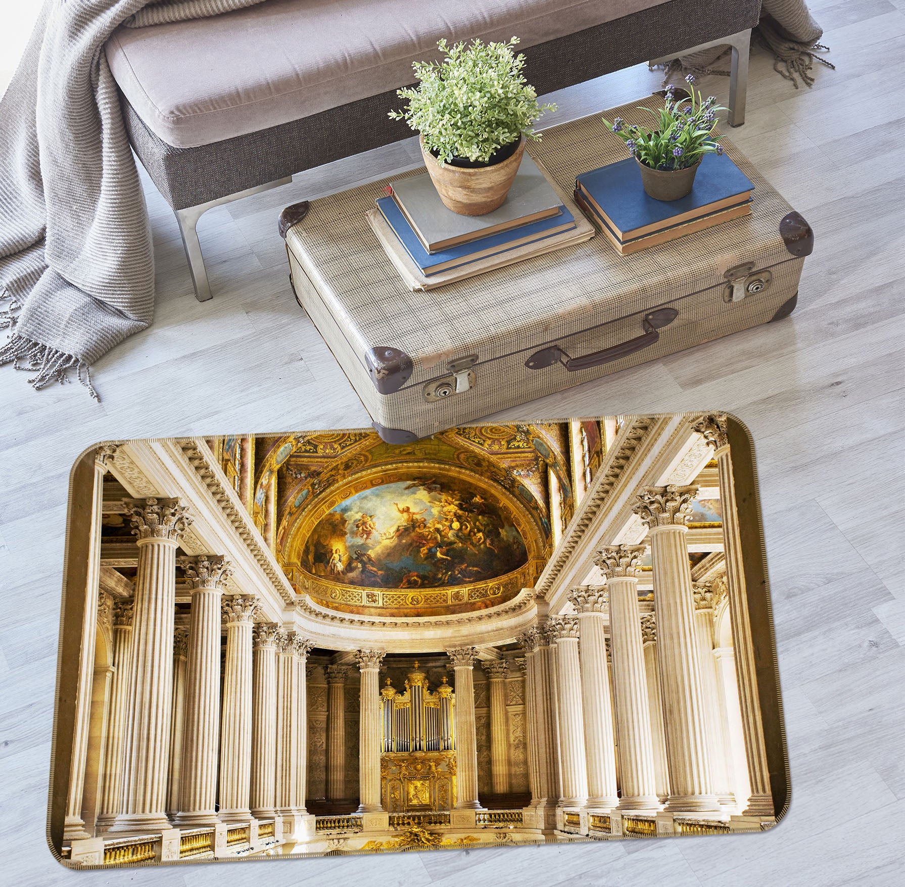 3D Hall Column 35218 Non Slip Rug Mat