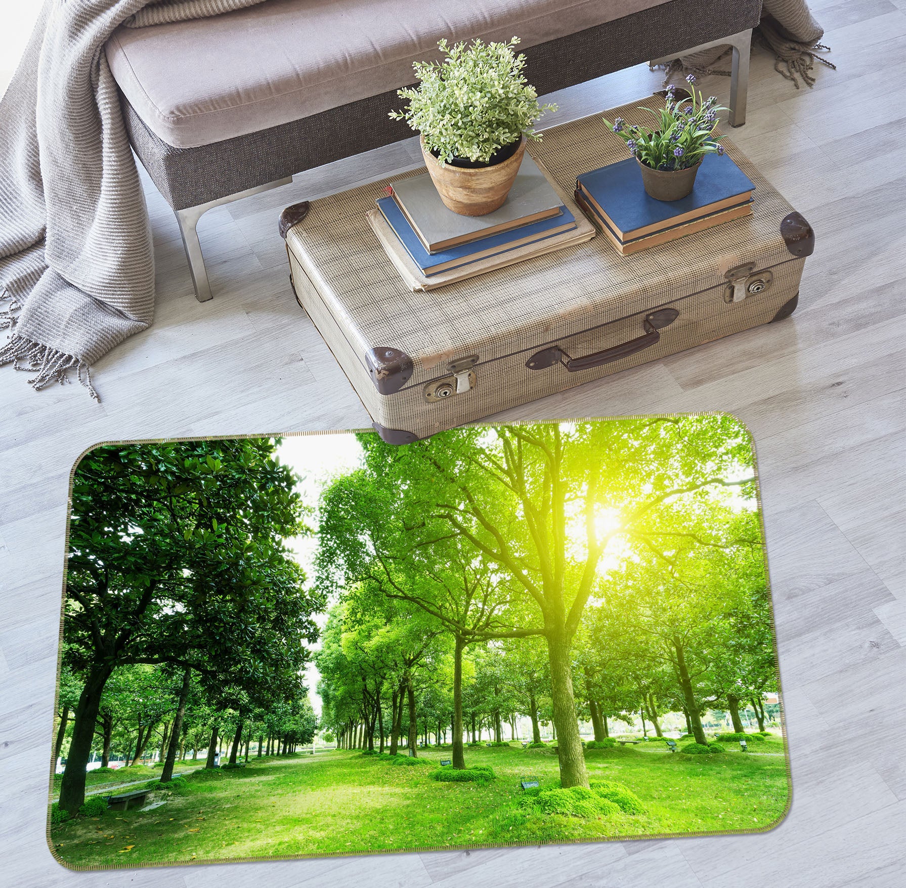 3D Forest 35137 Non Slip Rug Mat