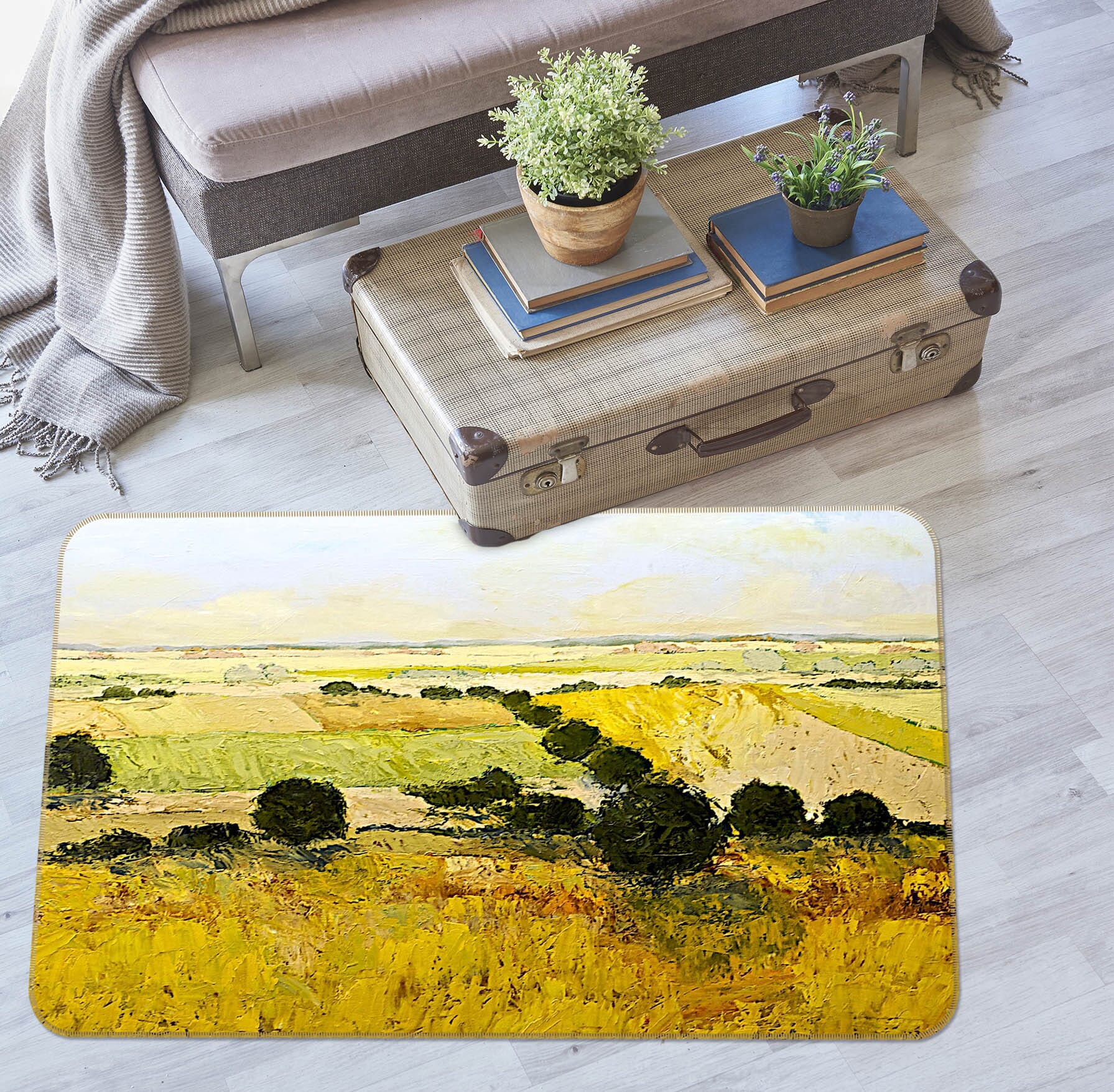 3D Summer End 1015 Allan P. Friedlander Rug Non Slip Rug Mat Mat AJ Creativity Home