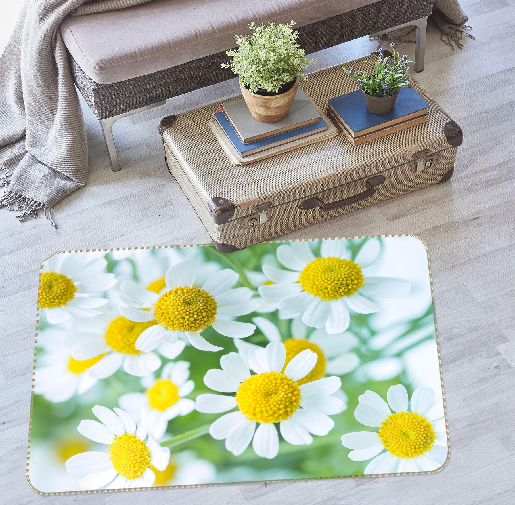 3D Little Flowers 83257 Assaf Frank Rug Non Slip Rug Mat