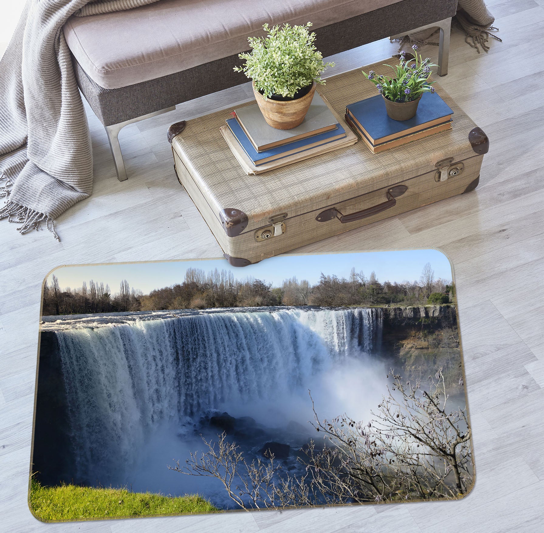 3D Waterfall 65070 Non Slip Rug Mat