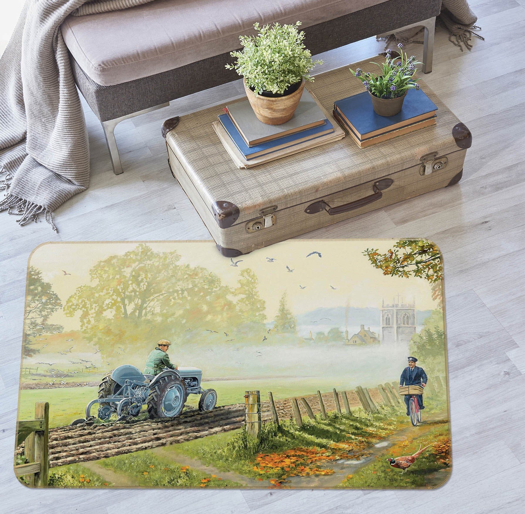 3D Early Birds 1073 Trevor Mitchell Rug Non Slip Rug Mat Mat AJ Creativity Home