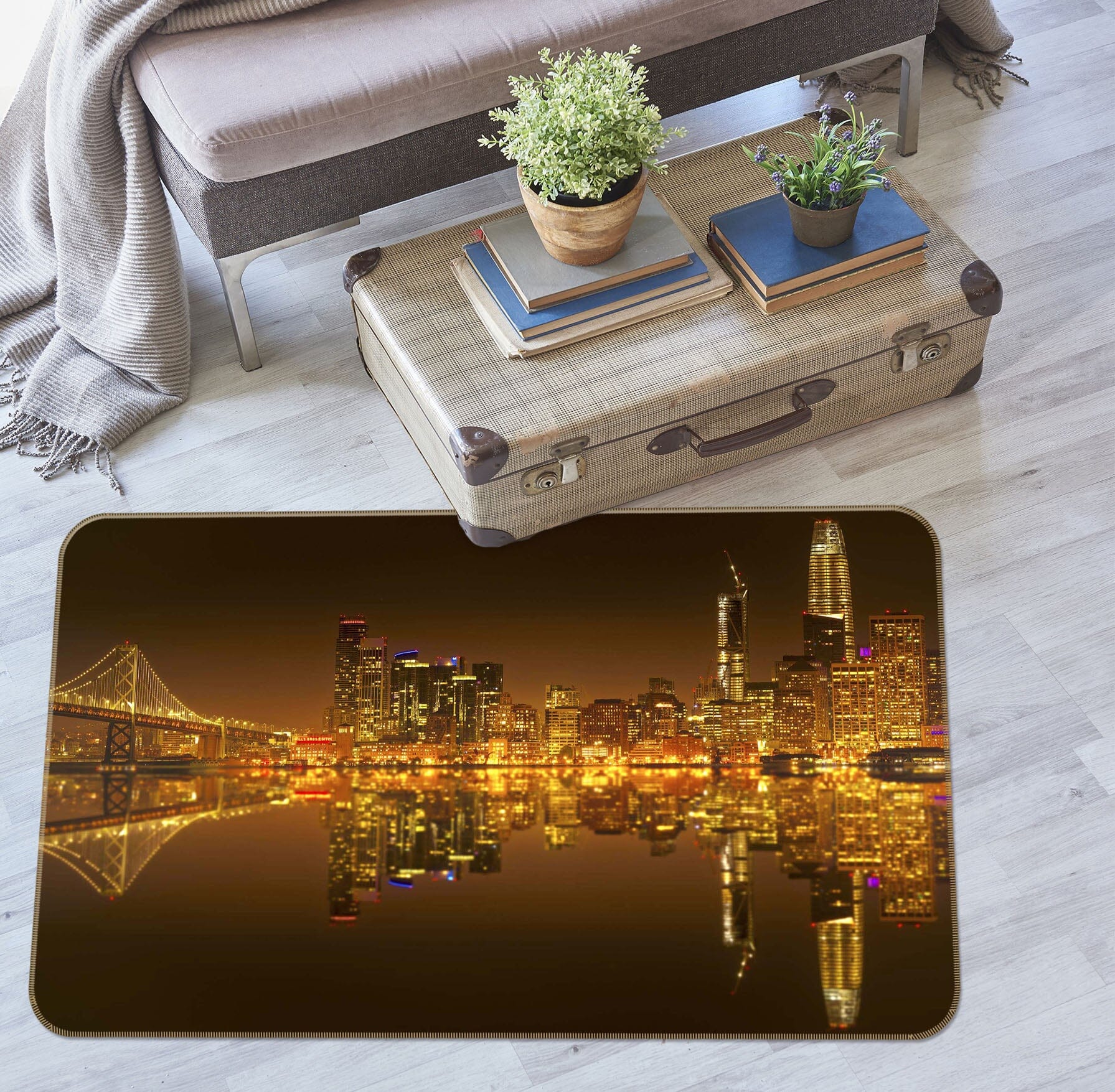 3D Golden Lights 1168 Marco Carmassi Rug Non Slip Rug Mat Mat AJ Creativity Home