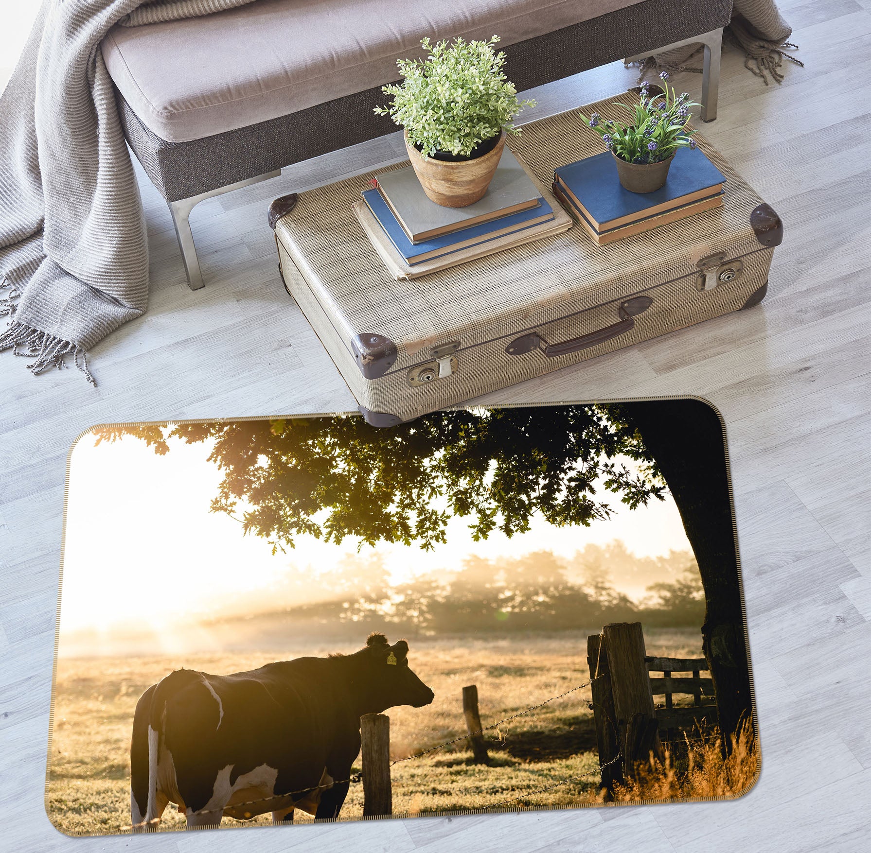 3D Cattle 38170 Animal Non Slip Rug Mat