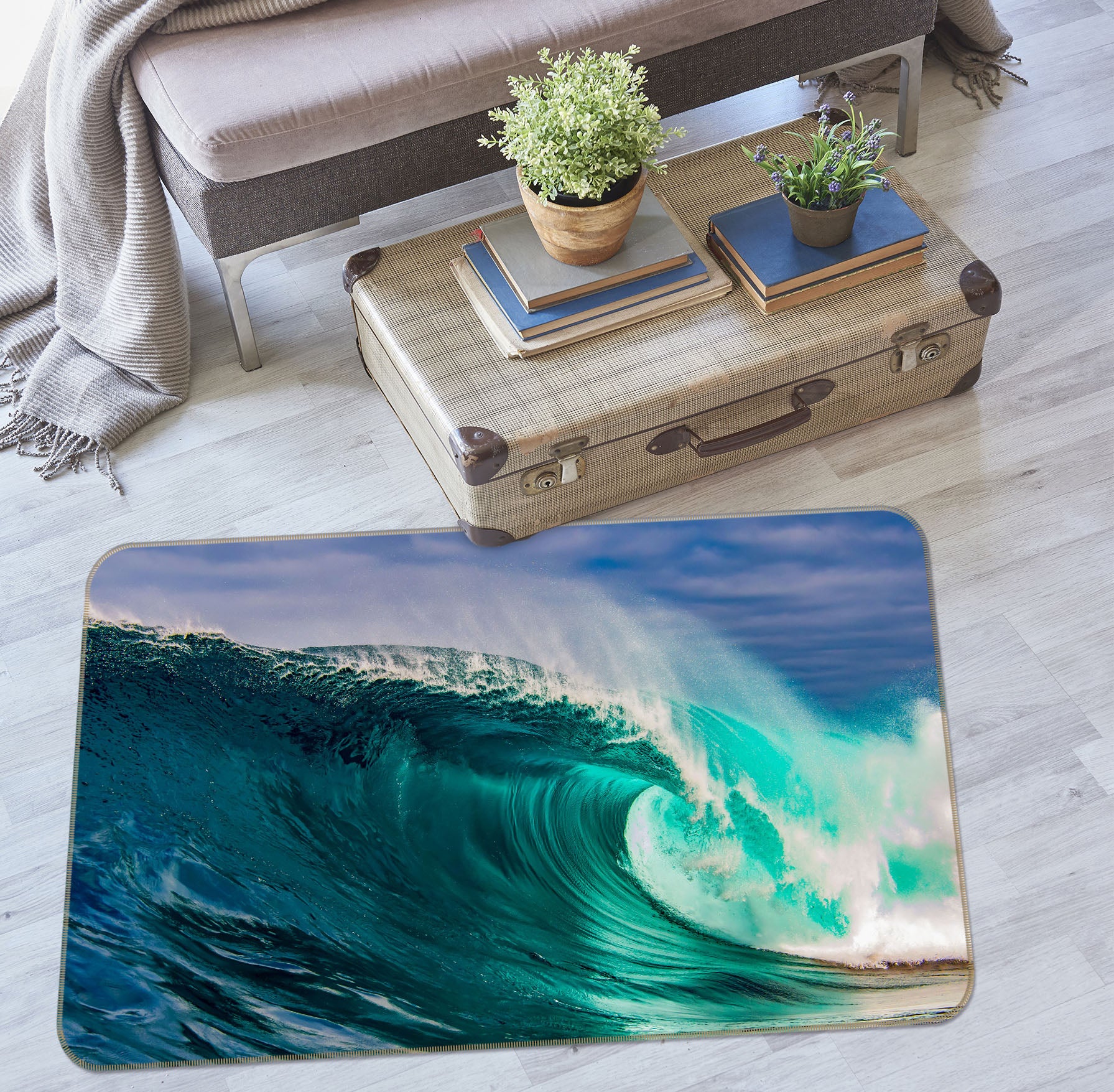 3D Waves 34160 Non Slip Rug Mat