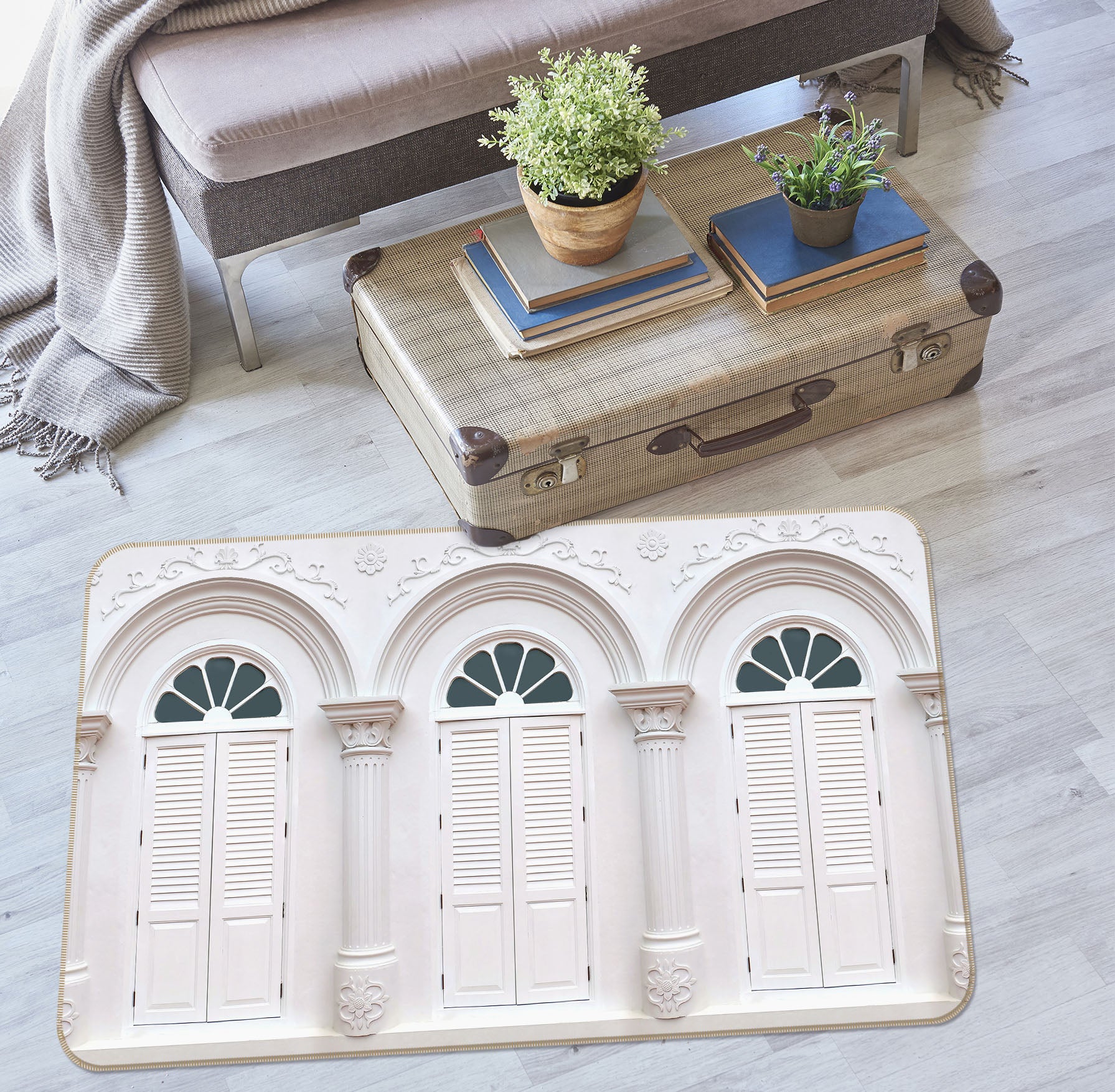 3D Doors Windows 34075 Non Slip Rug Mat