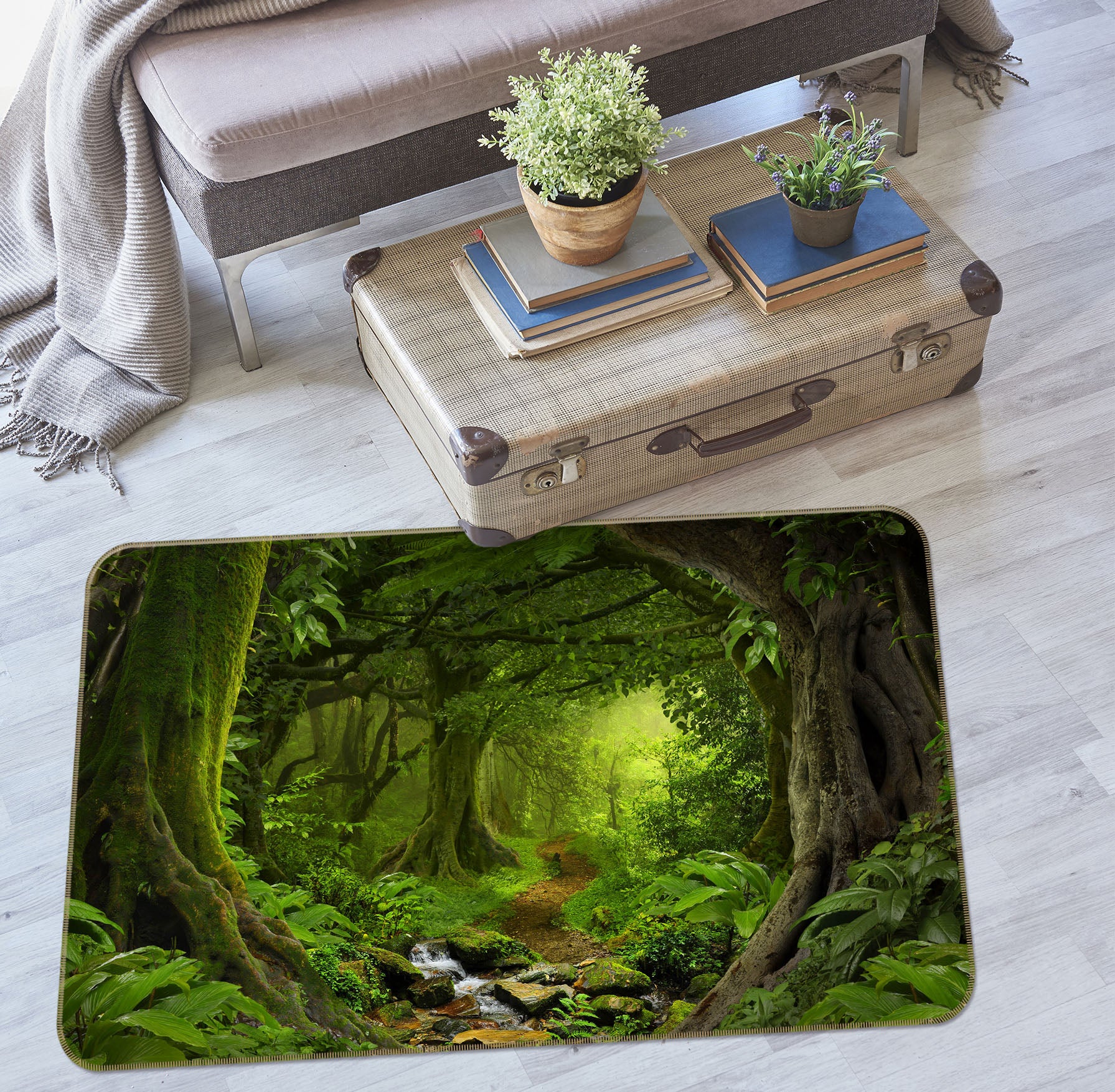 3D Forest 34148 Non Slip Rug Mat