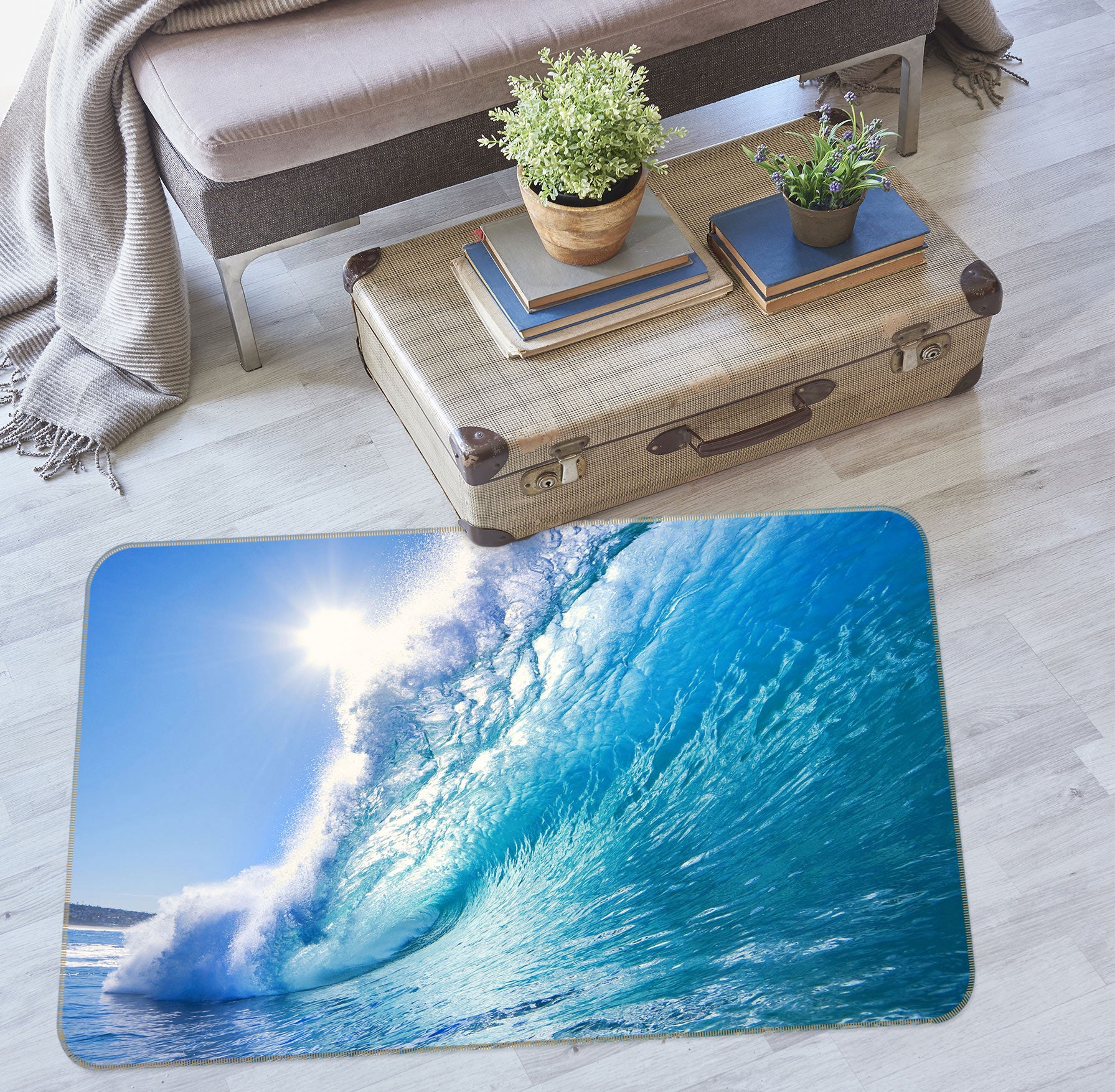 3D Waves 75216 Non Slip Rug Mat