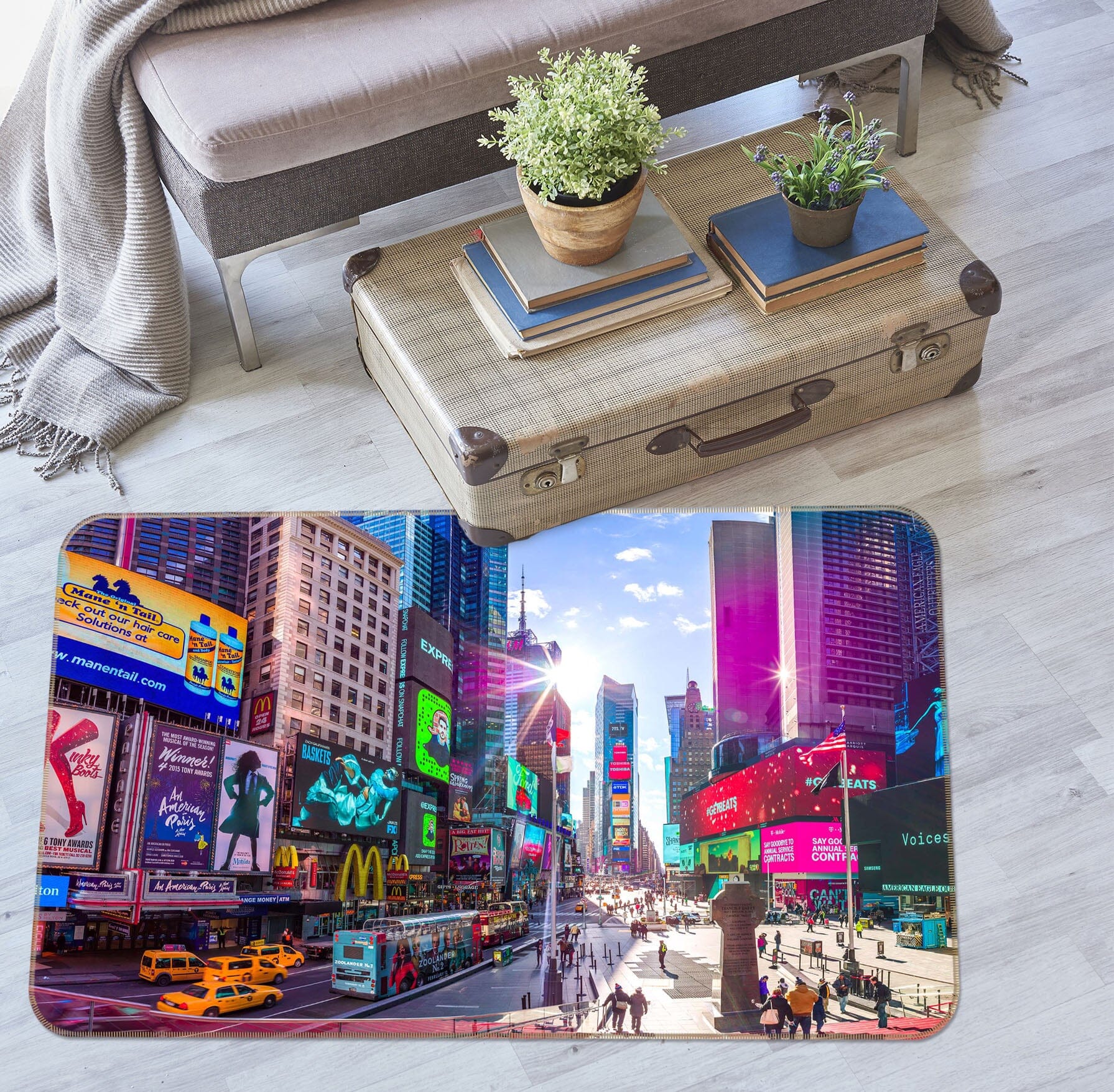 3D Colorful City 1010 Assaf Frank Rug Non Slip Rug Mat Mat AJ Creativity Home