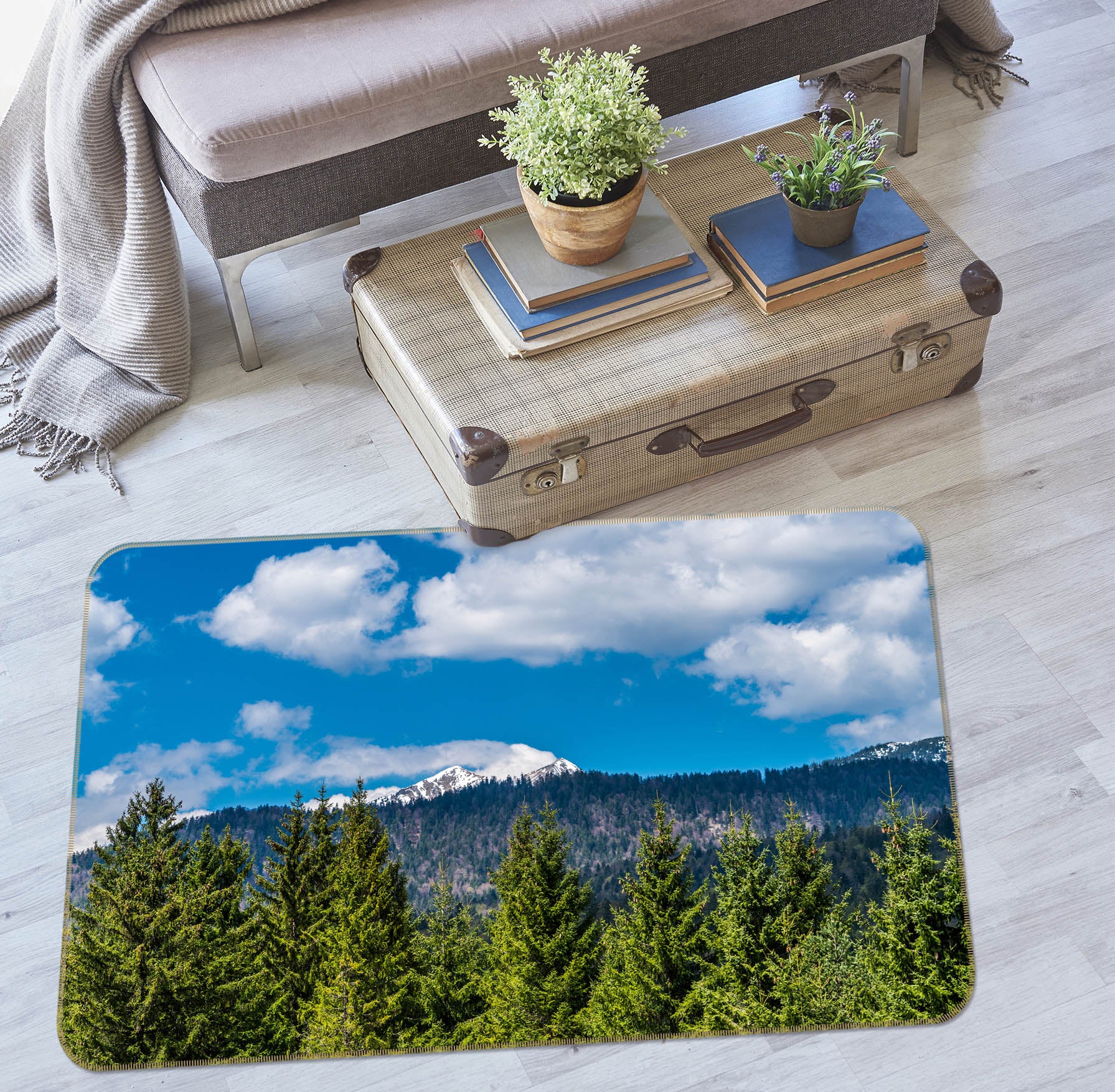 3D Sky Forest 30122 Non Slip Rug Mat
