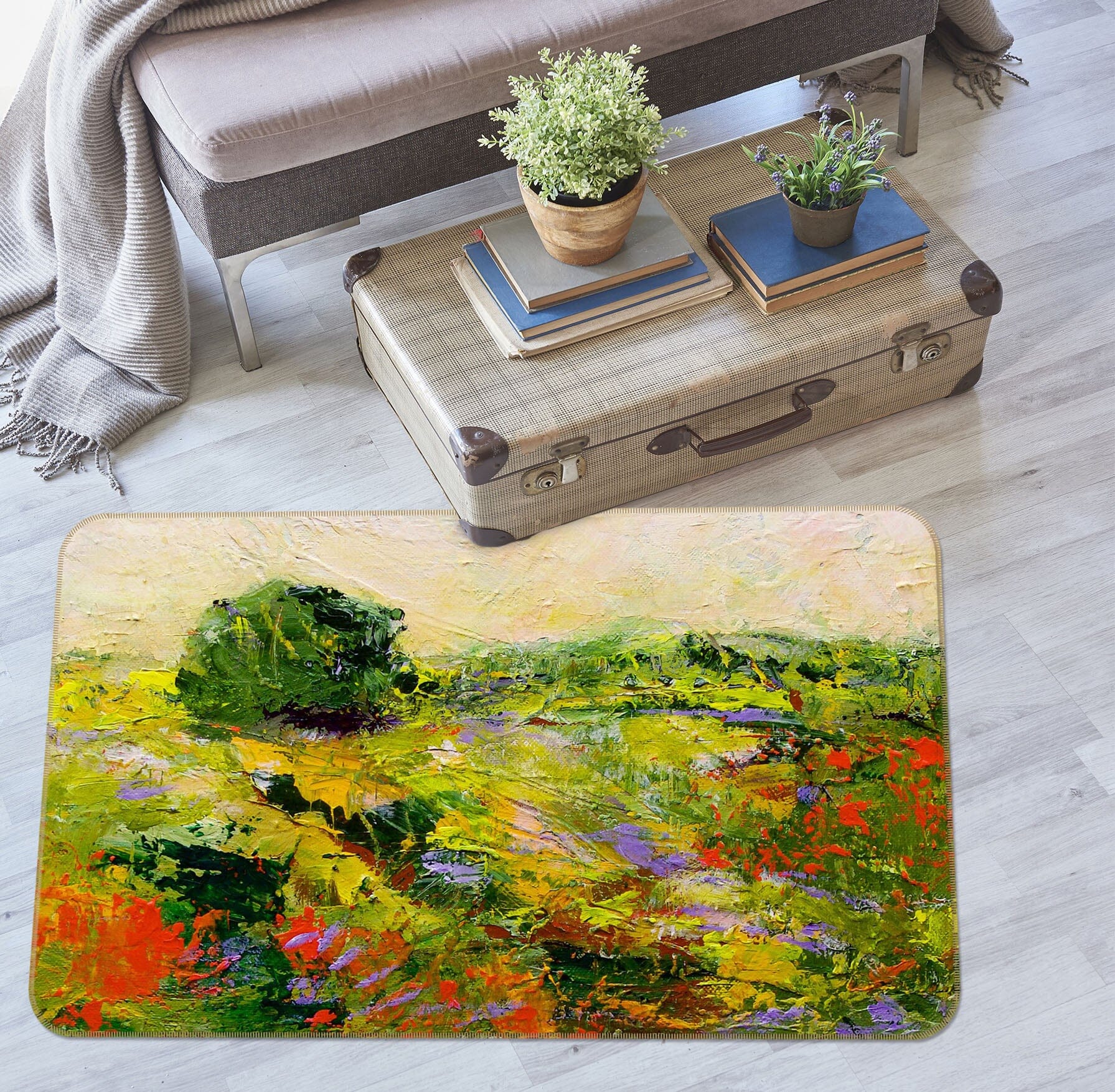 3D Oil Painting Prairie 1089 Allan P. Friedlander Rug Non Slip Rug Mat Mat AJ Creativity Home
