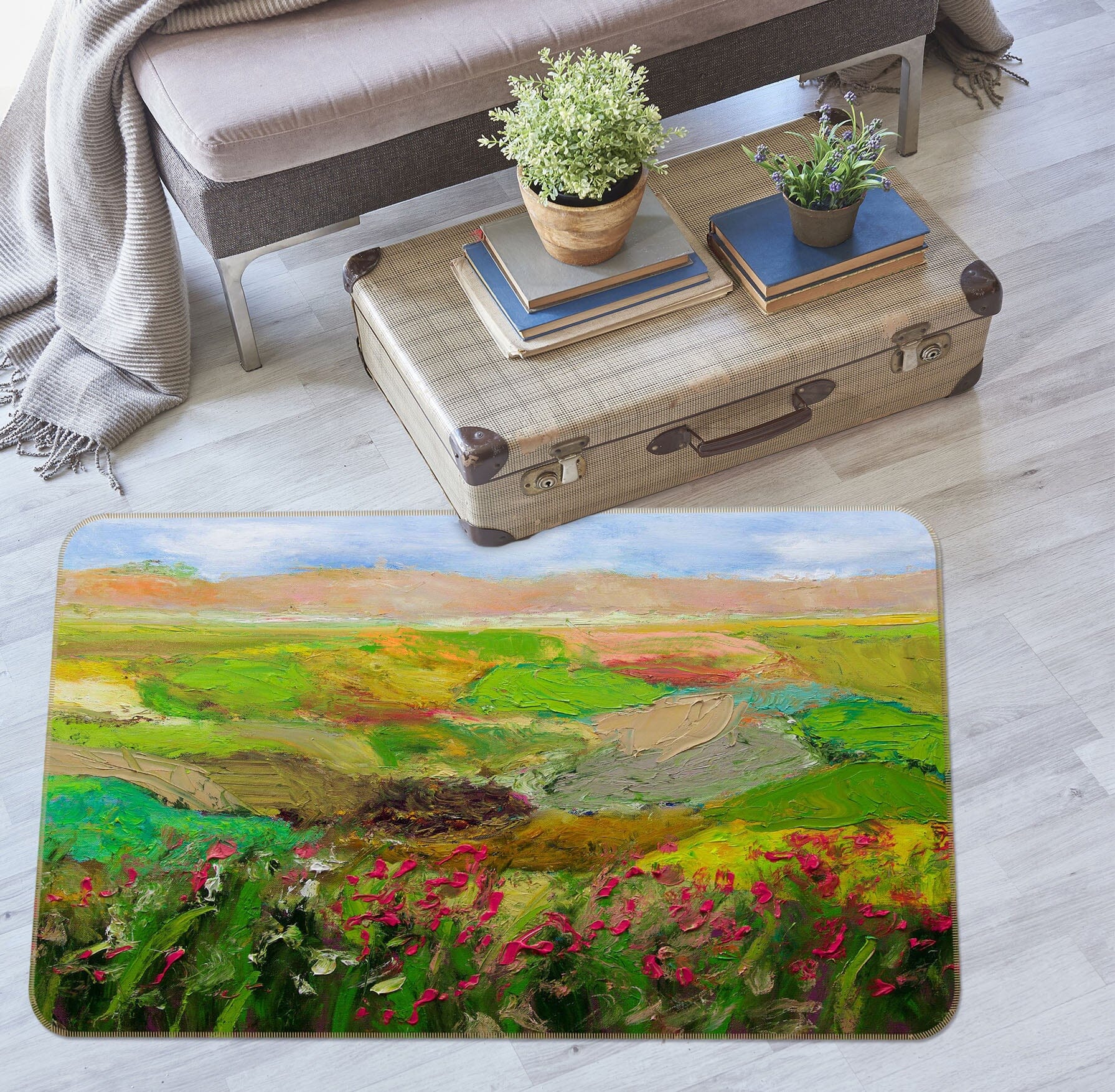 3D Red Roses 1092 Allan P. Friedlander Rug Non Slip Rug Mat Mat AJ Creativity Home