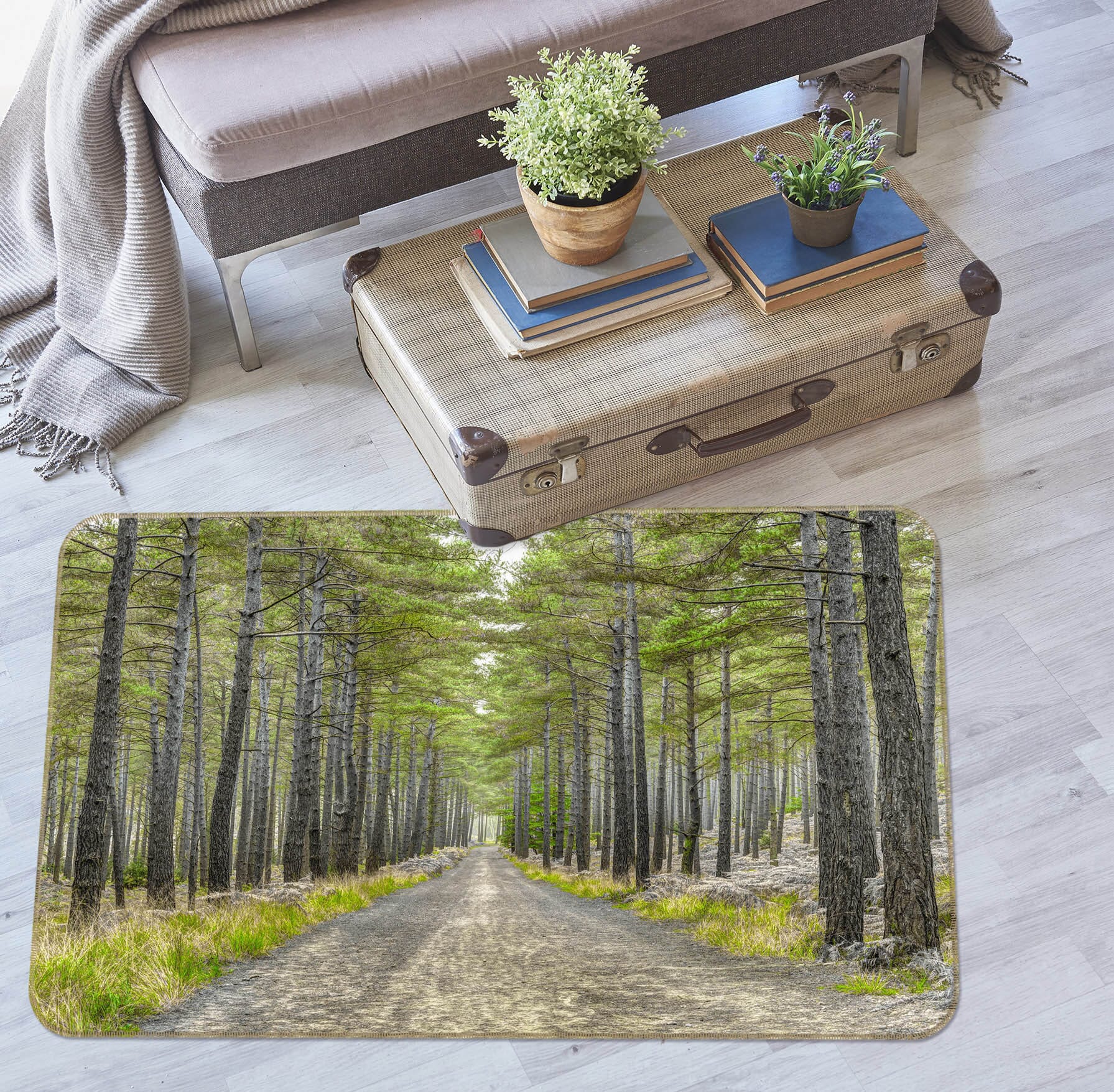 3D Forest Tree 3031 Assaf Frank Rug Non Slip Rug Mat Mat AJ Creativity Home
