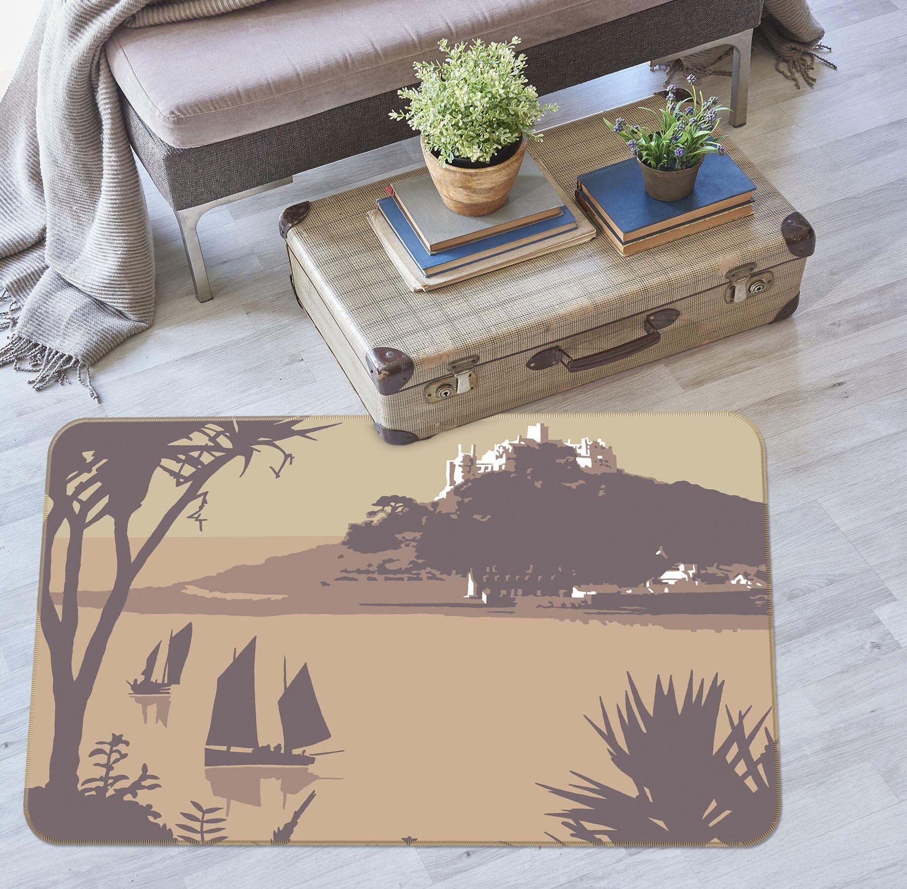 3D Marazion 1165 Steve Read Rug Non Slip Rug Mat Mat AJ Creativity Home