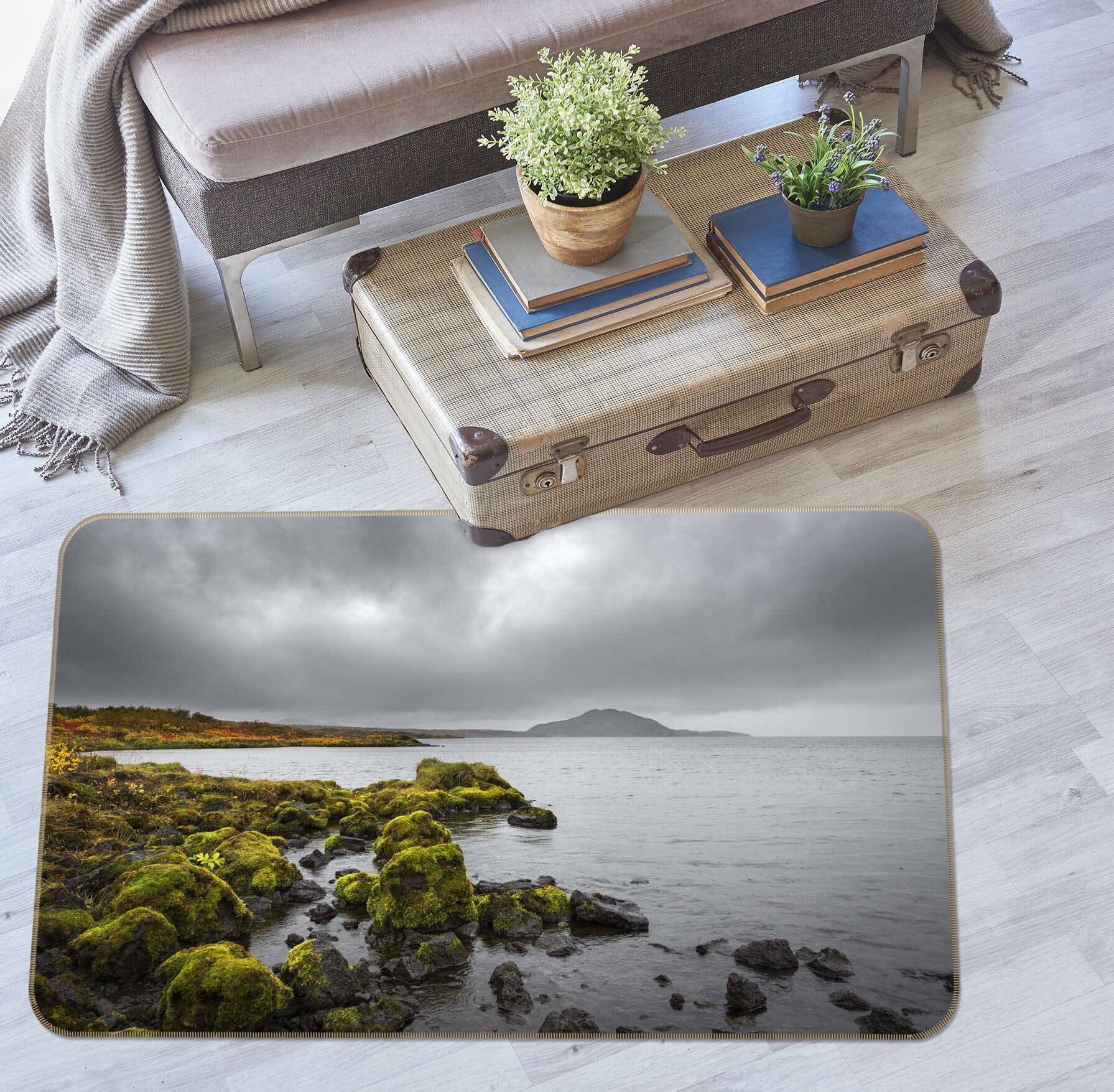 3D Forest Island 1109 Marco Carmassi Rug Non Slip Rug Mat Mat AJ Creativity Home