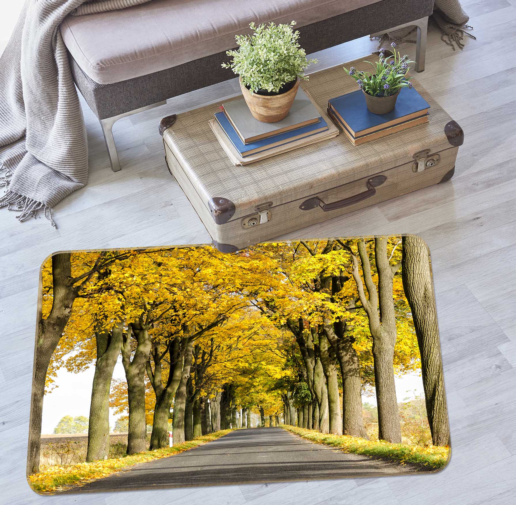 3D Tree Trail 35104 Non Slip Rug Mat