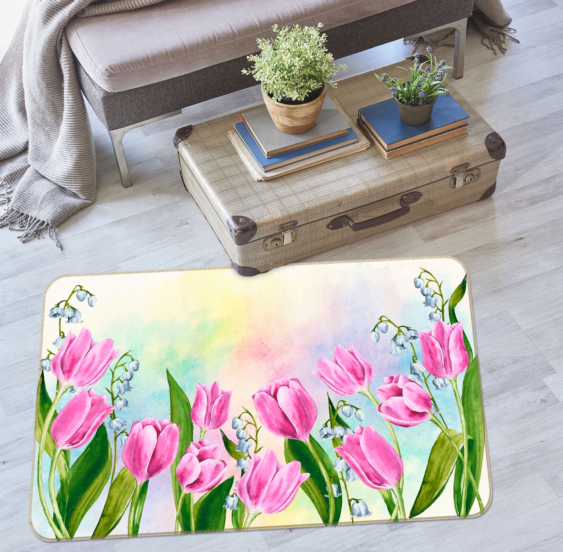 3D Tulip 30206 Non Slip Rug Mat