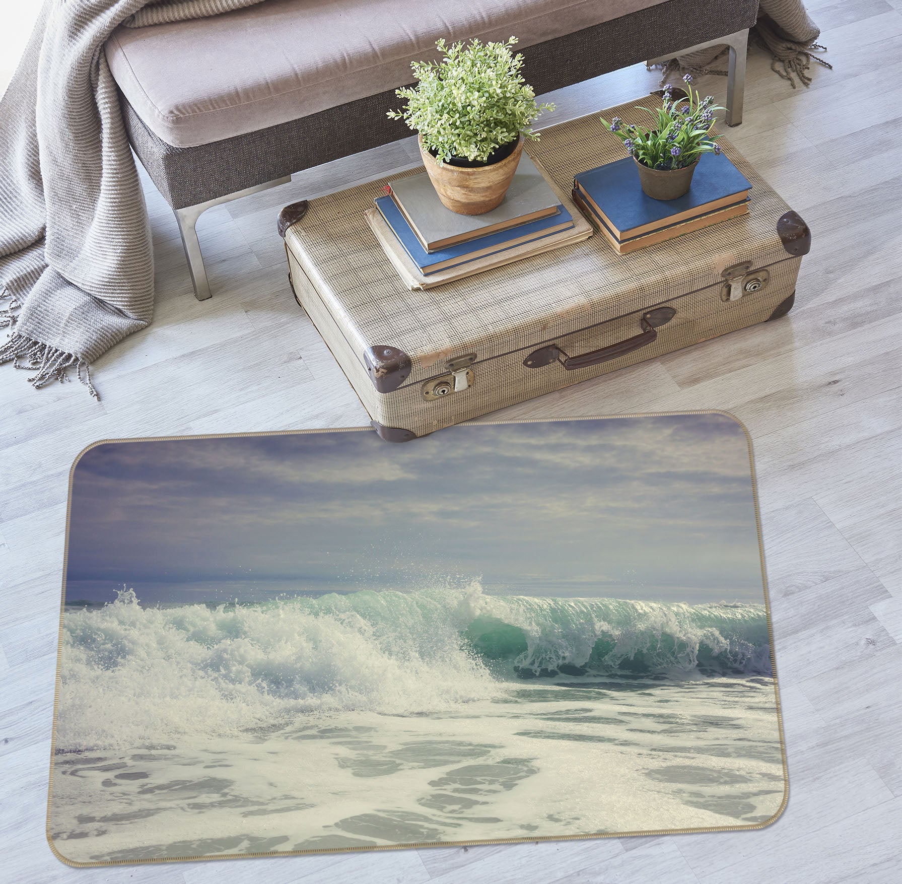 3D Waves 36031 Non Slip Rug Mat