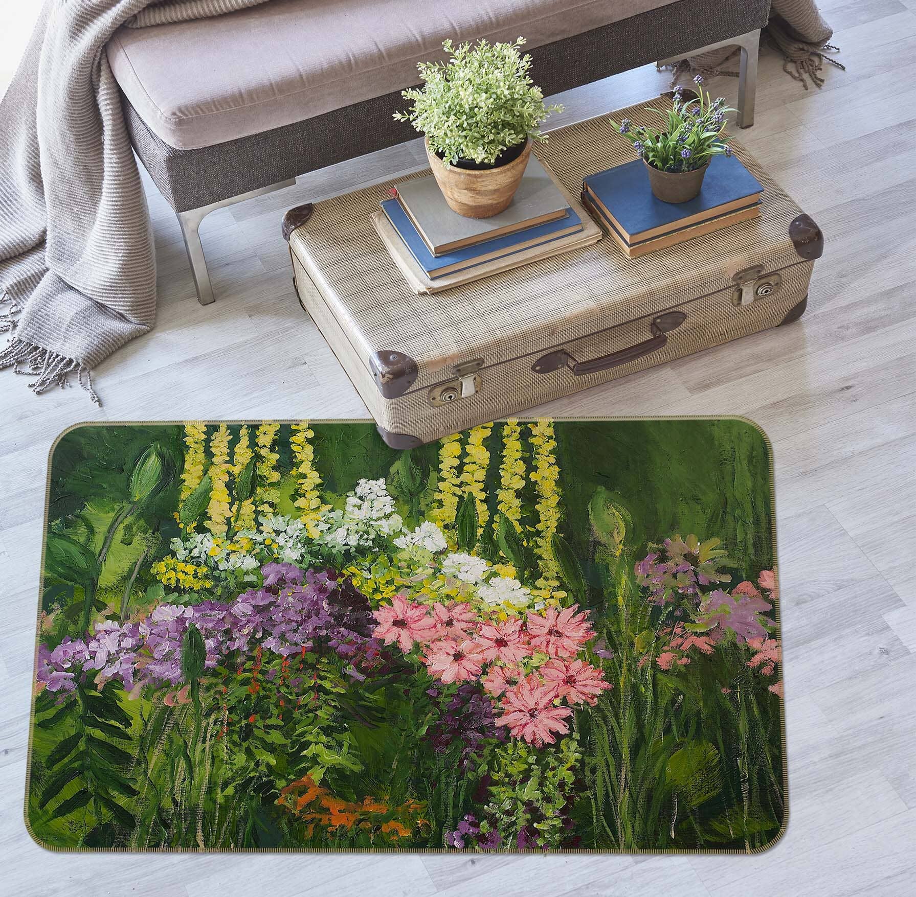 3D Flower Dance 1031 Allan P. Friedlander Rug Non Slip Rug Mat Mat AJ Creativity Home