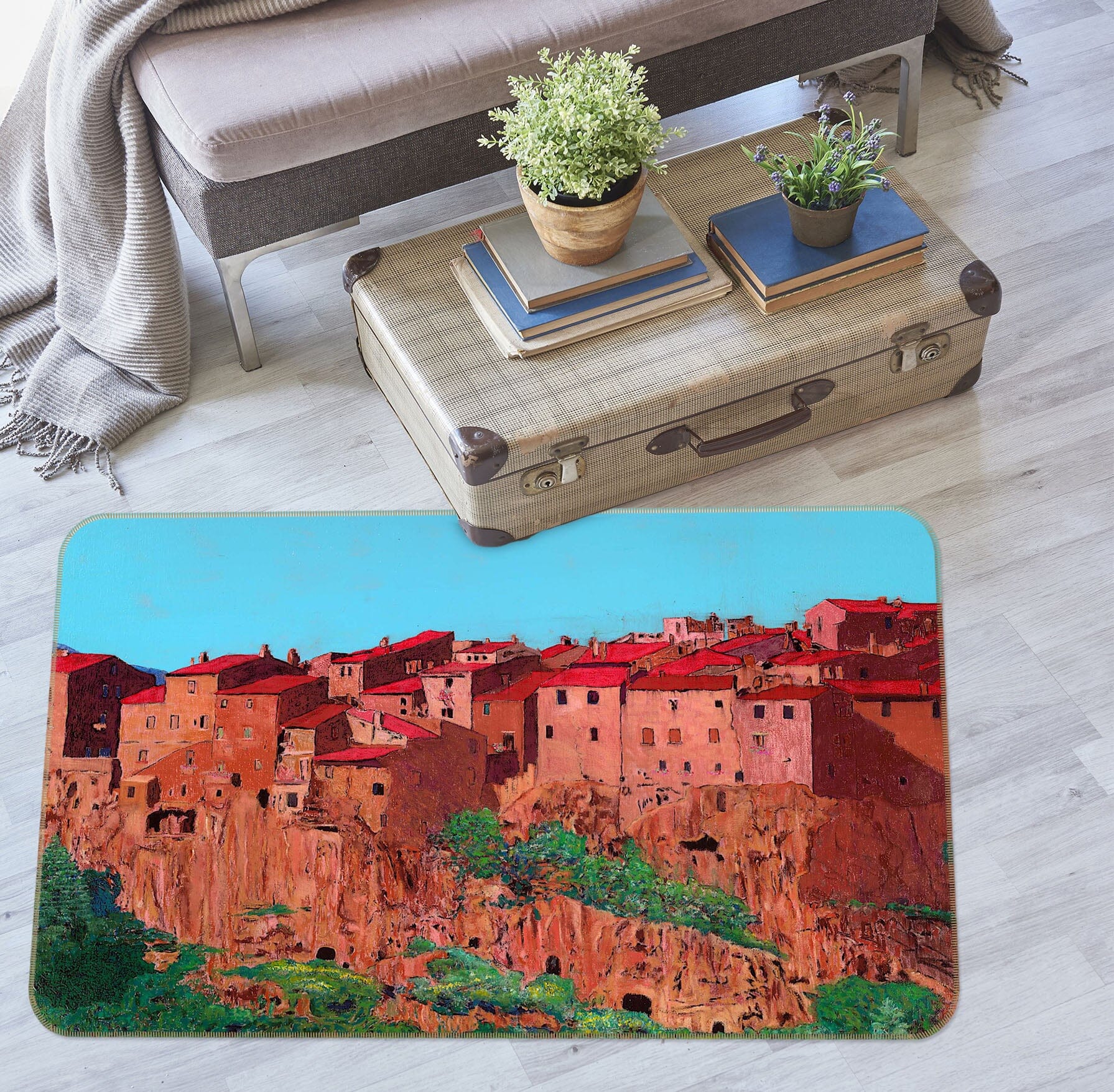 3D Mud Wall 1122 Allan P. Friedlander Rug Non Slip Rug Mat Mat AJ Creativity Home