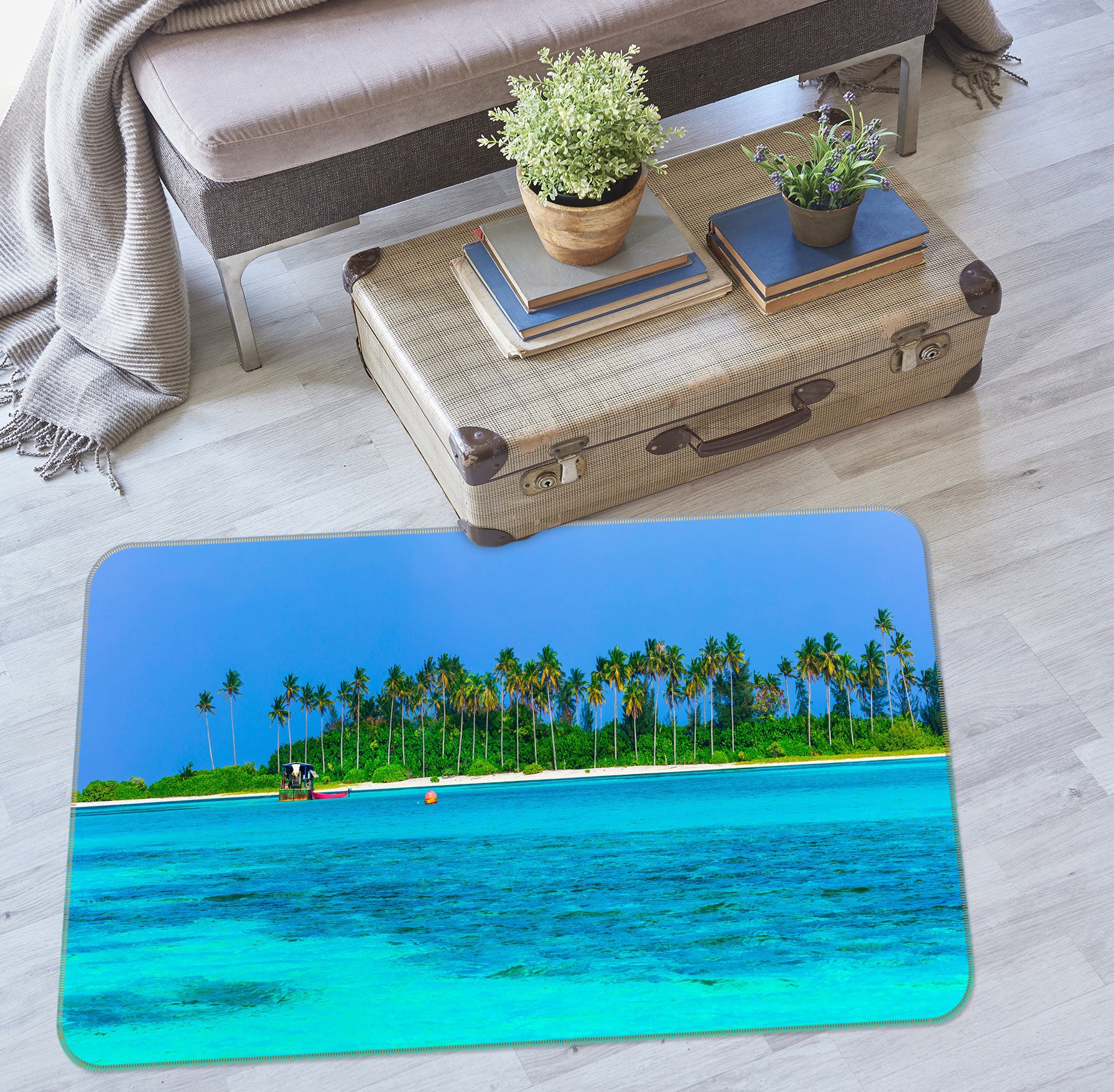 3D Seawater 76252 Non Slip Rug Mat