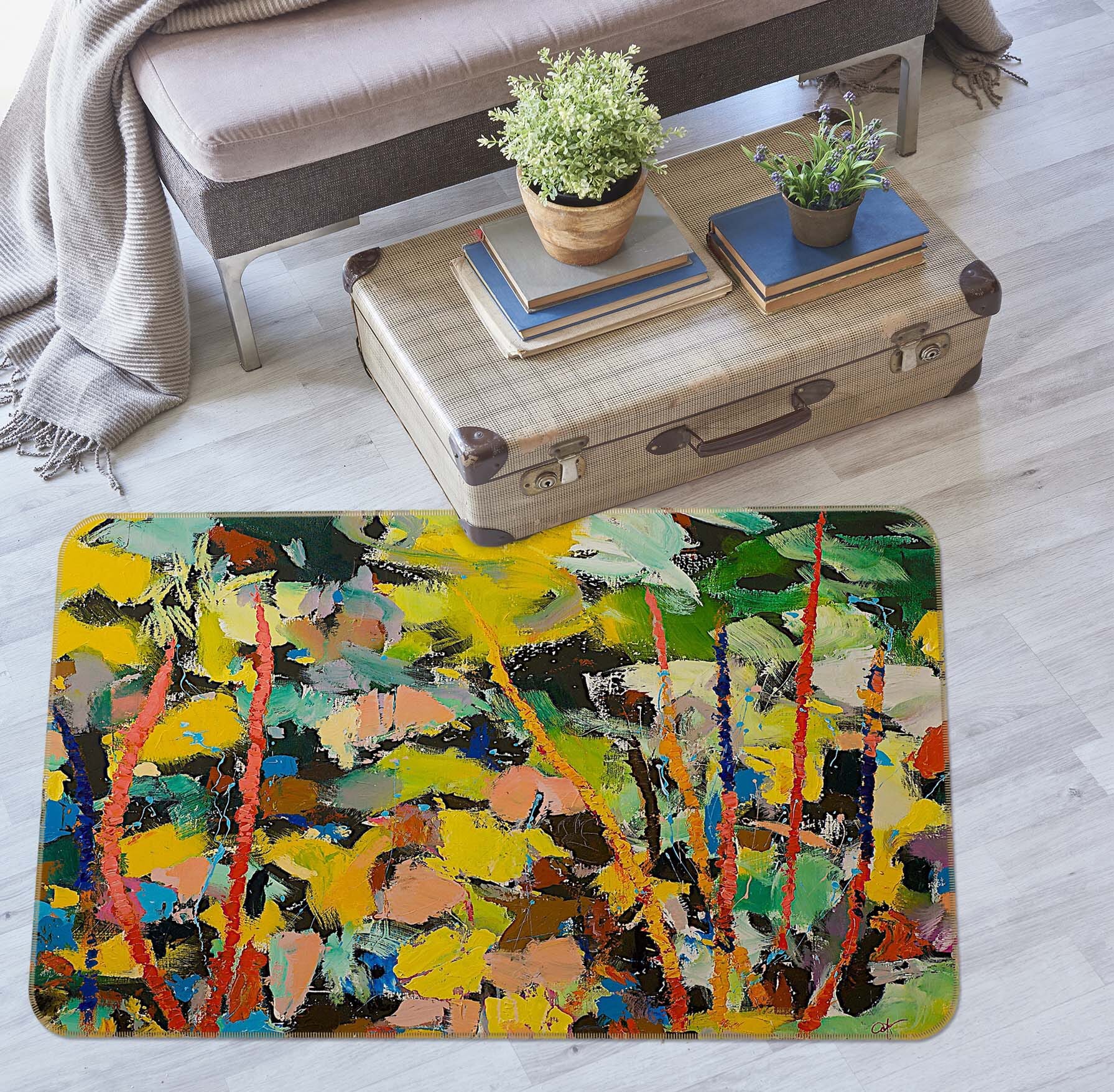 3D Color Graffiti 1022 Allan P. Friedlander Rug Non Slip Rug Mat Mat AJ Creativity Home