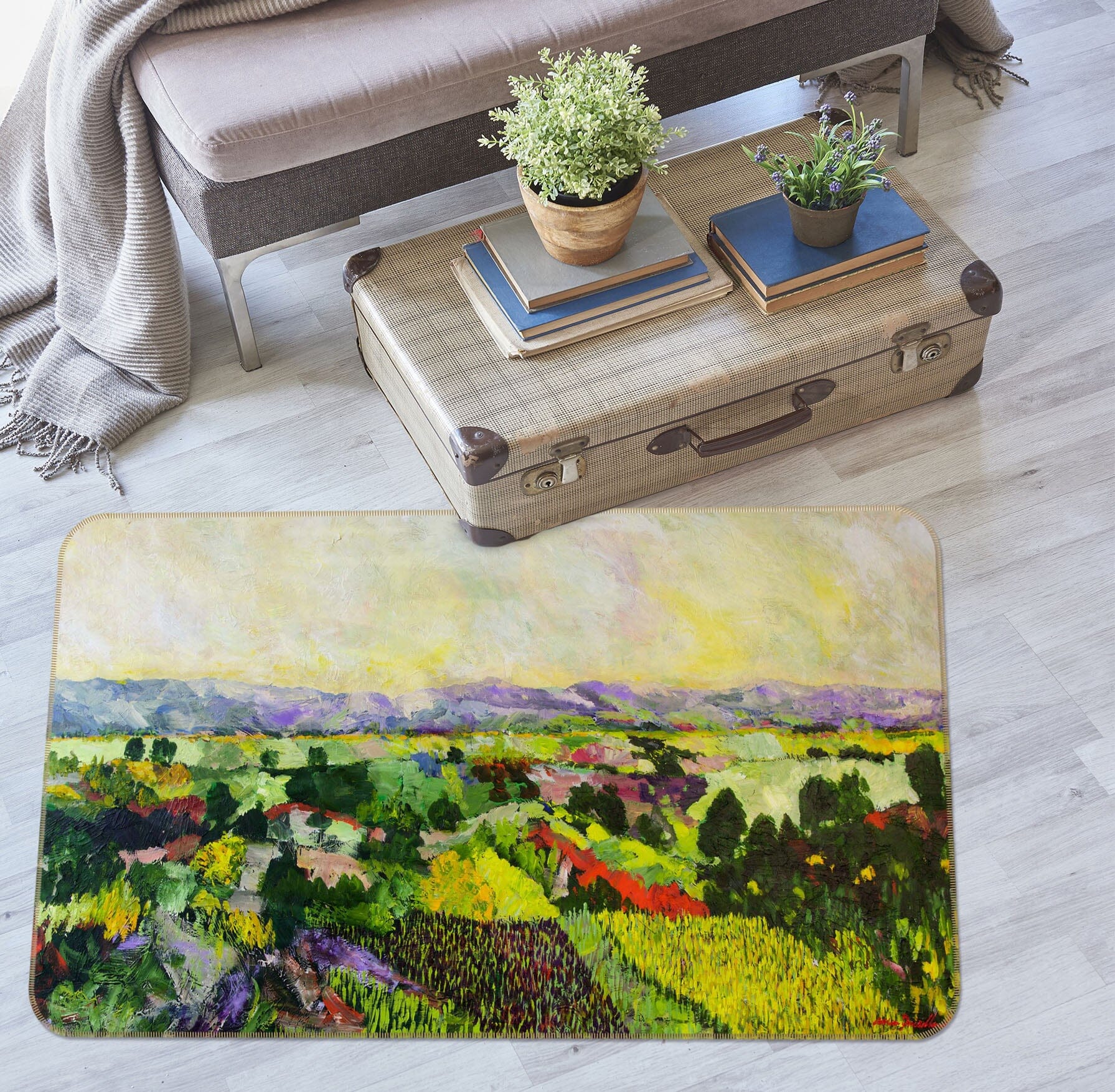 3D Painted Valley 1072 Allan P. Friedlander Rug Non Slip Rug Mat Mat AJ Creativity Home