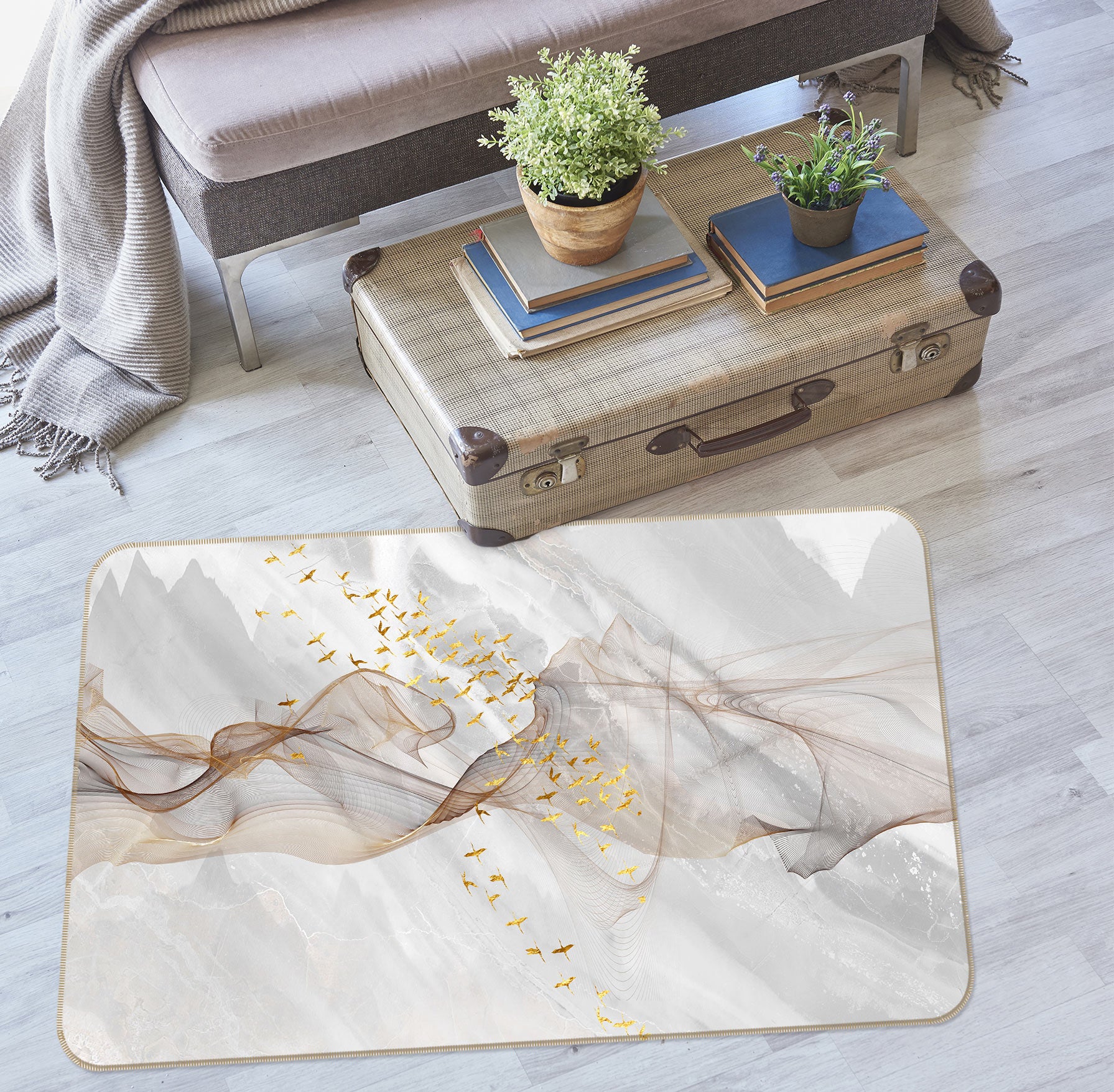 3D Light Pattern 76285 Non Slip Rug Mat