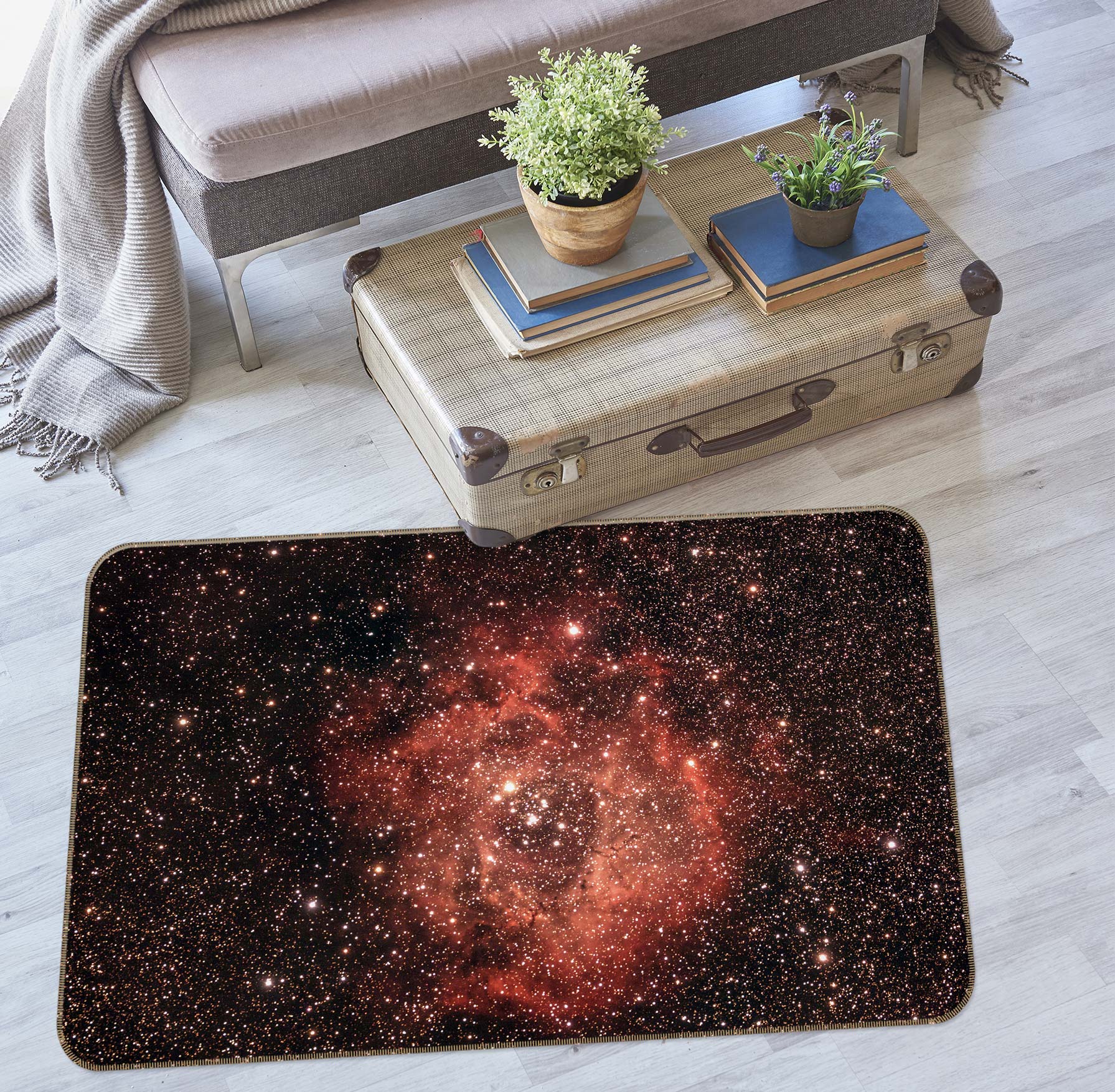 3D Starry Sky 26214 Non Slip Rug Mat