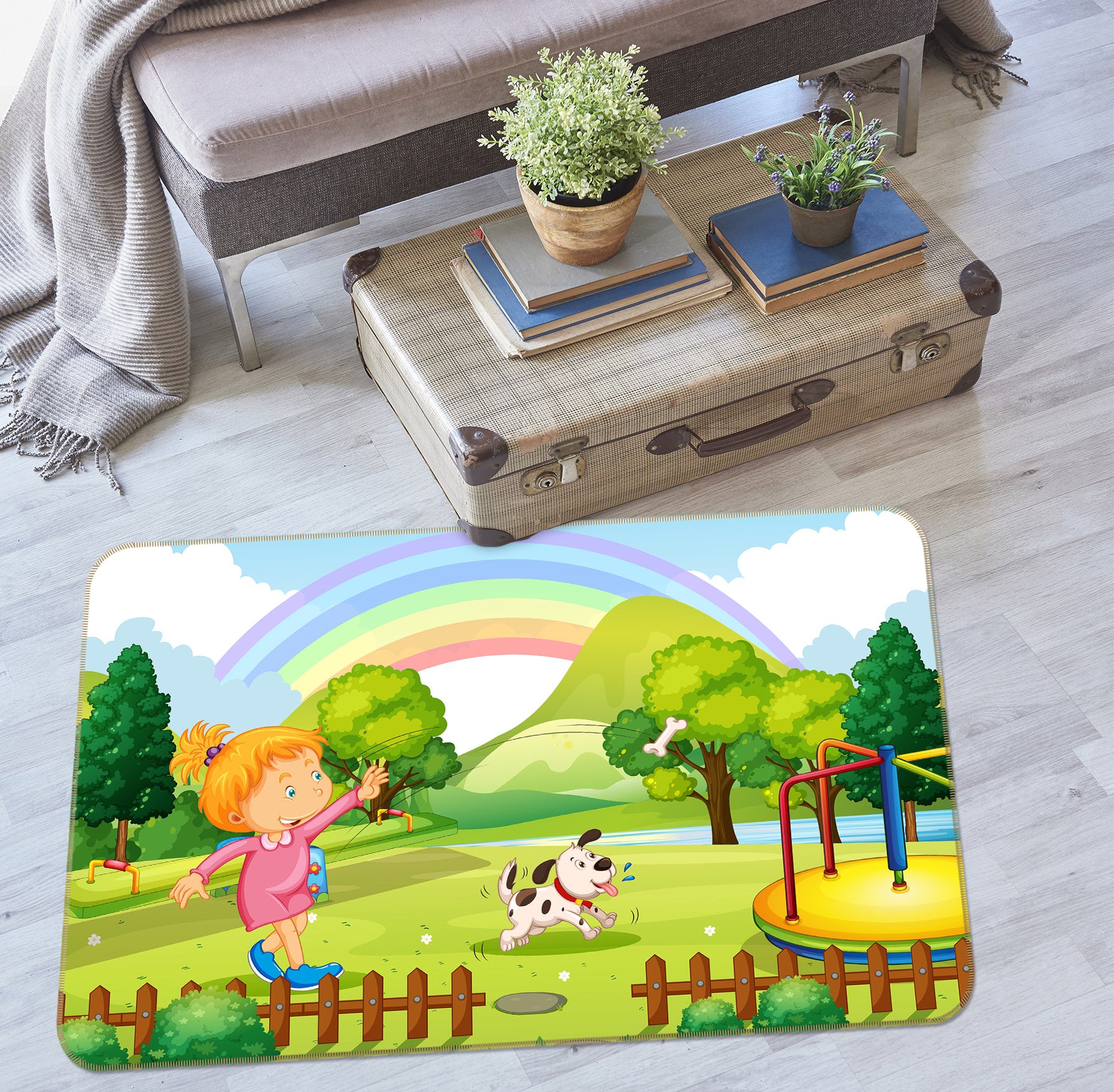 3D Rainbow 36154 Non Slip Rug Mat