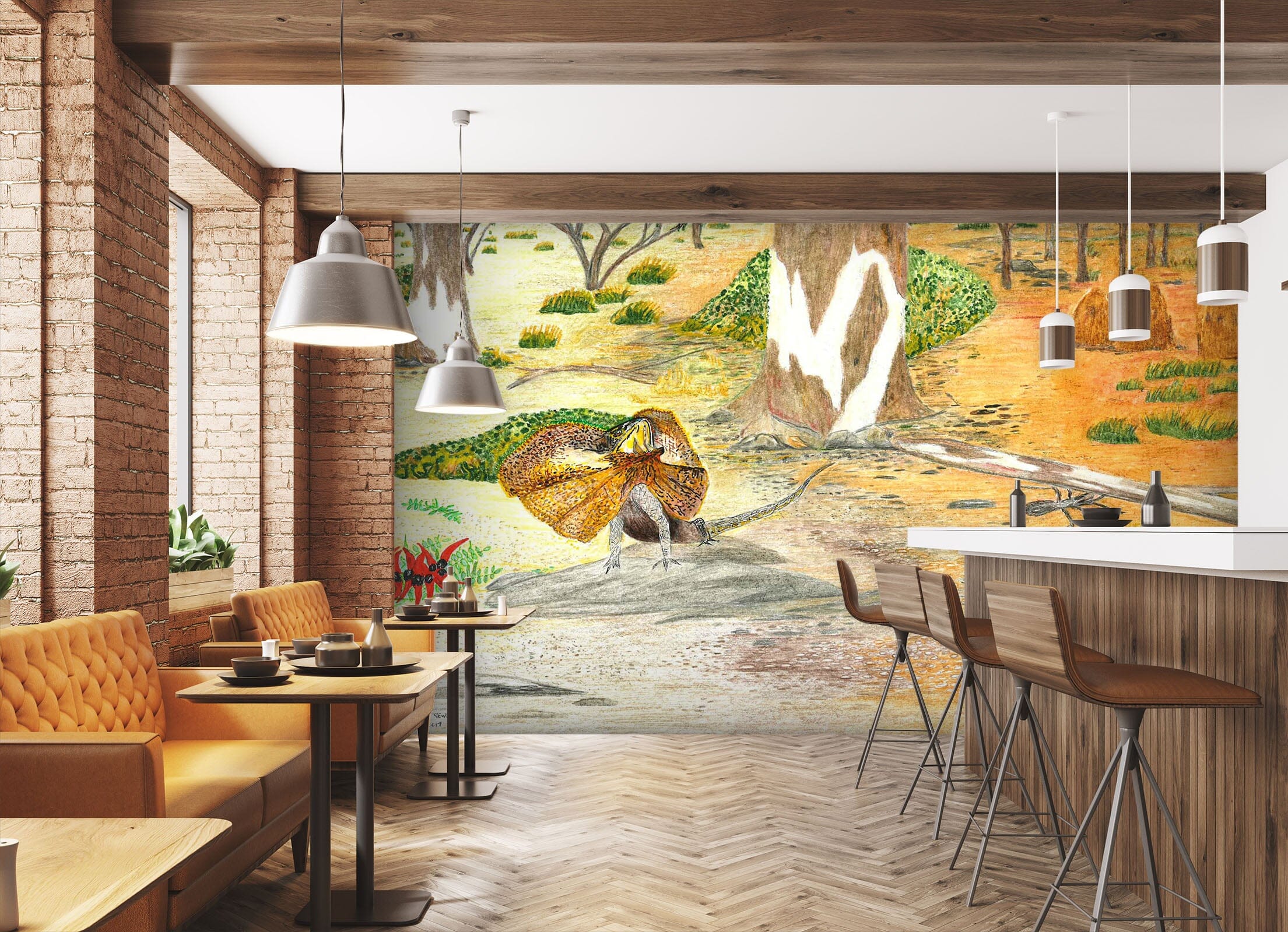 3D Forest Animals 1409 Michael Sewell Wall Mural Wall Murals Wallpaper AJ Wallpaper 2
