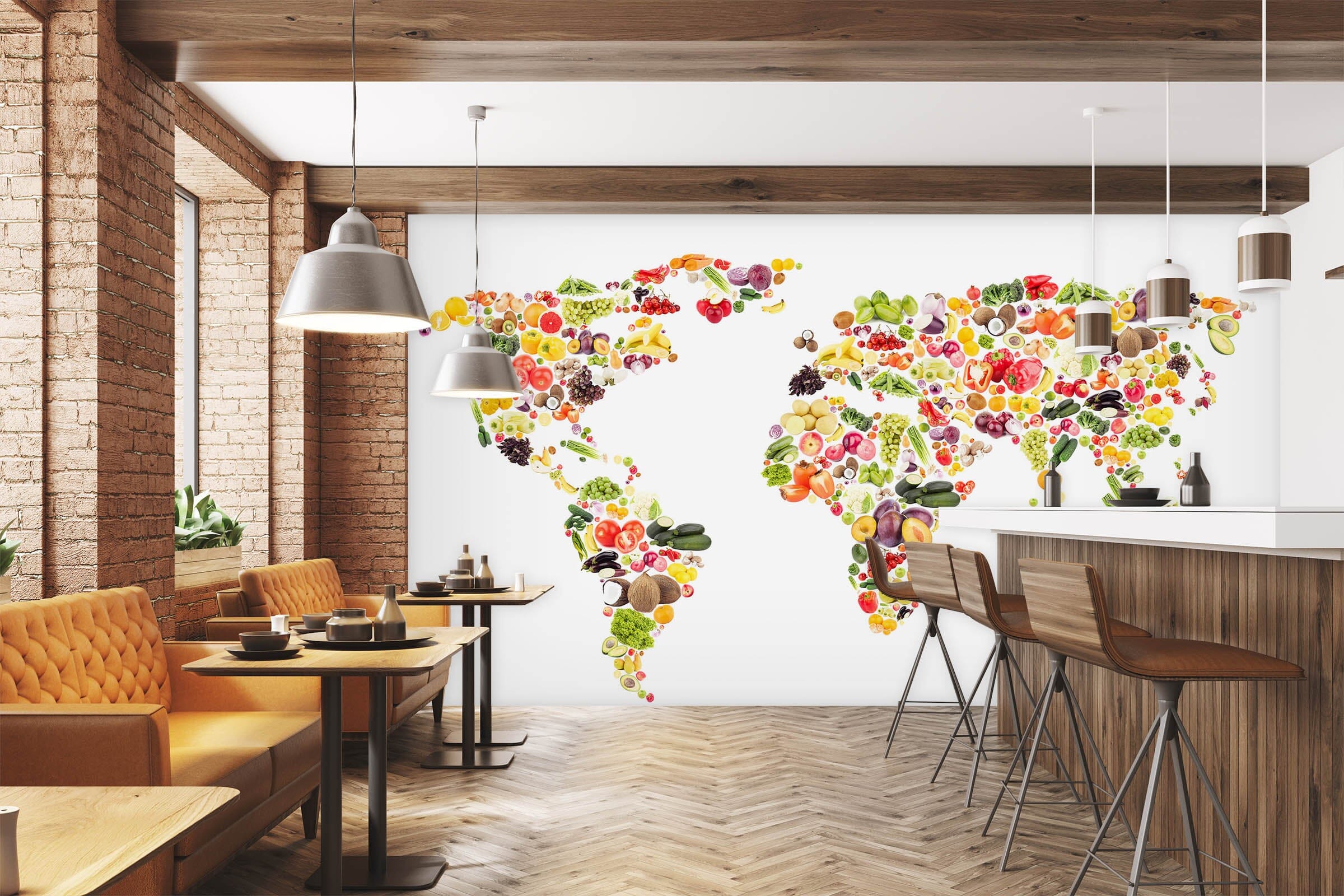 3D Color Painting 2121 World Map Wall Murals Wallpaper AJ Wallpaper 2