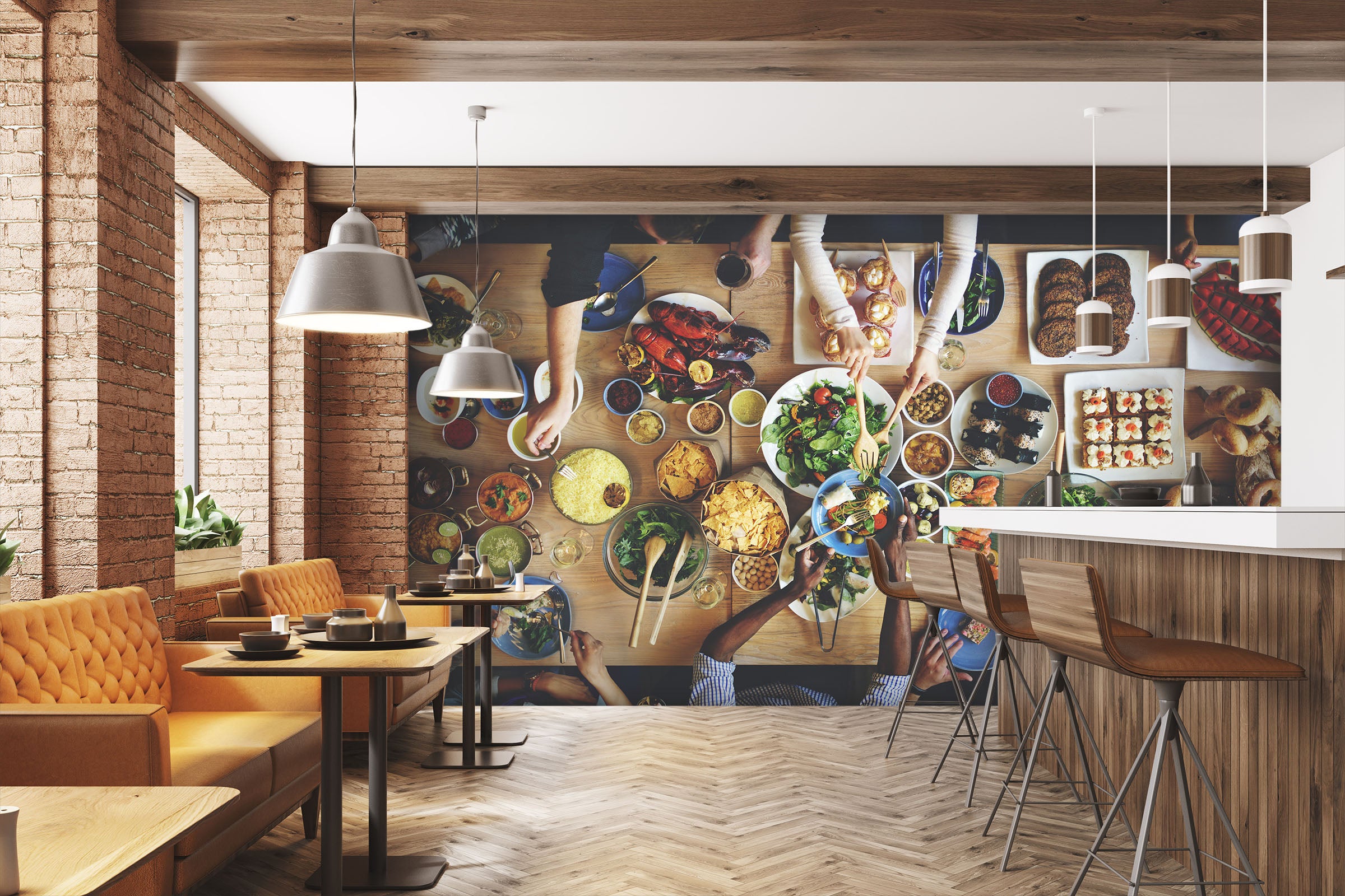 3D Tasting Food 339 Wall Murals