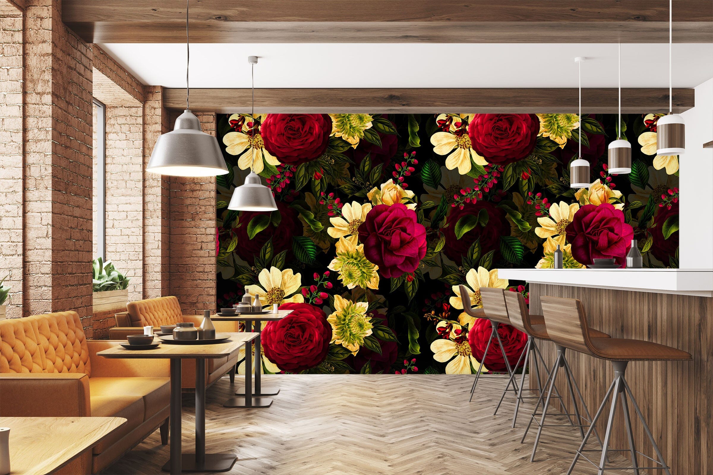 3D Bright Flowers 102 Uta Naumann Wall Mural Wall Murals Wallpaper AJ Wallpaper 2