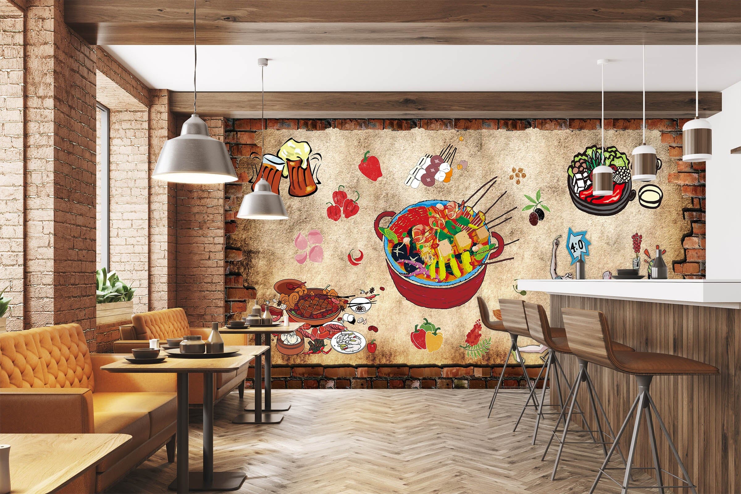 3D National Hotpot 3027 Wall Murals Wallpaper AJ Wallpaper 2