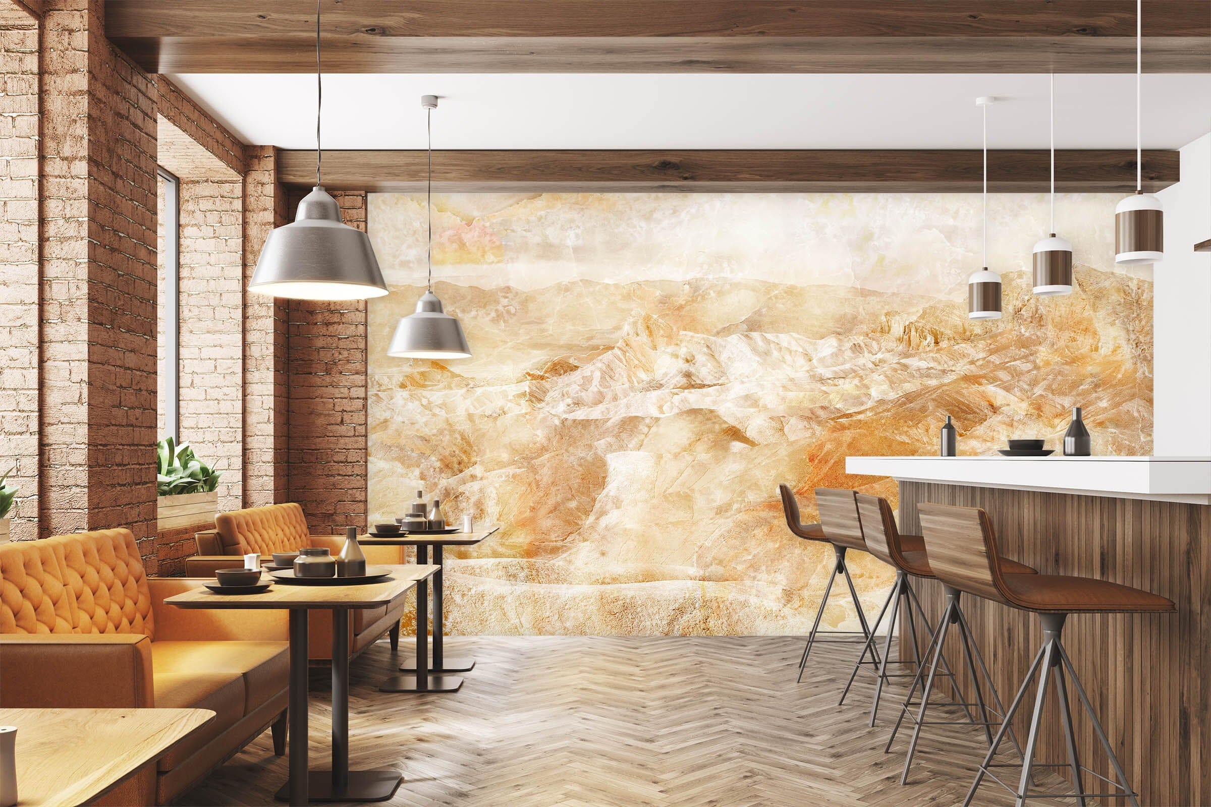 3D Yellow Valley 1511 Wall Murals Wallpaper AJ Wallpaper 2