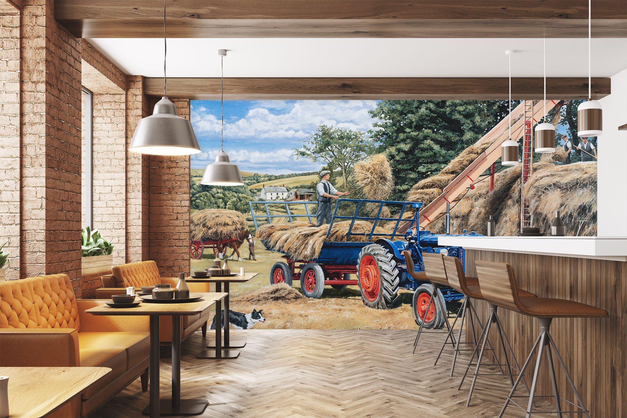 3D Building A Hayrick 1010 Trevor Mitchell Wall Mural Wall Murals Wallpaper AJ Wallpaper 2