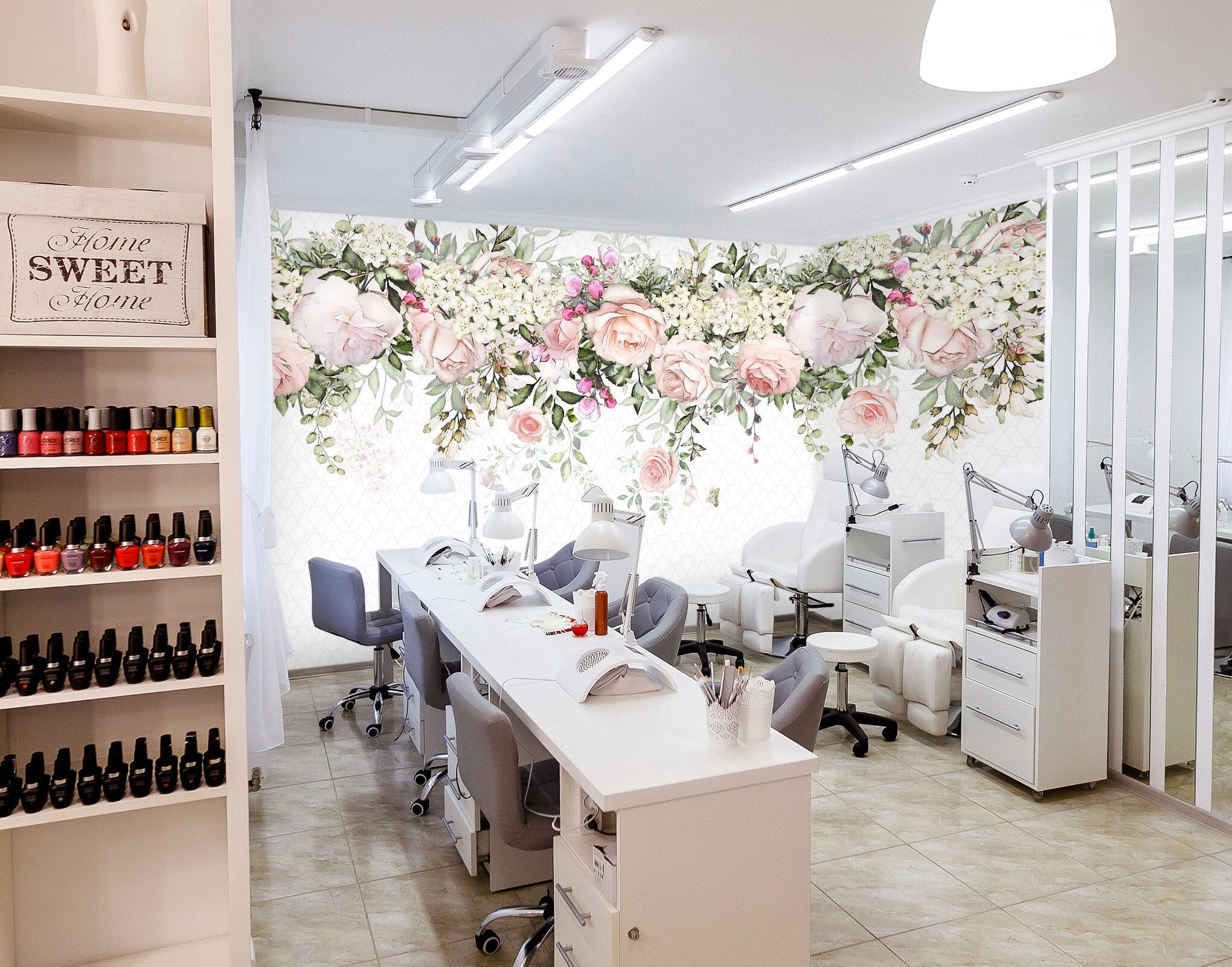 3D Hand Drawn Flowers 375 Wall Murals Wallpaper AJ Wallpaper 2