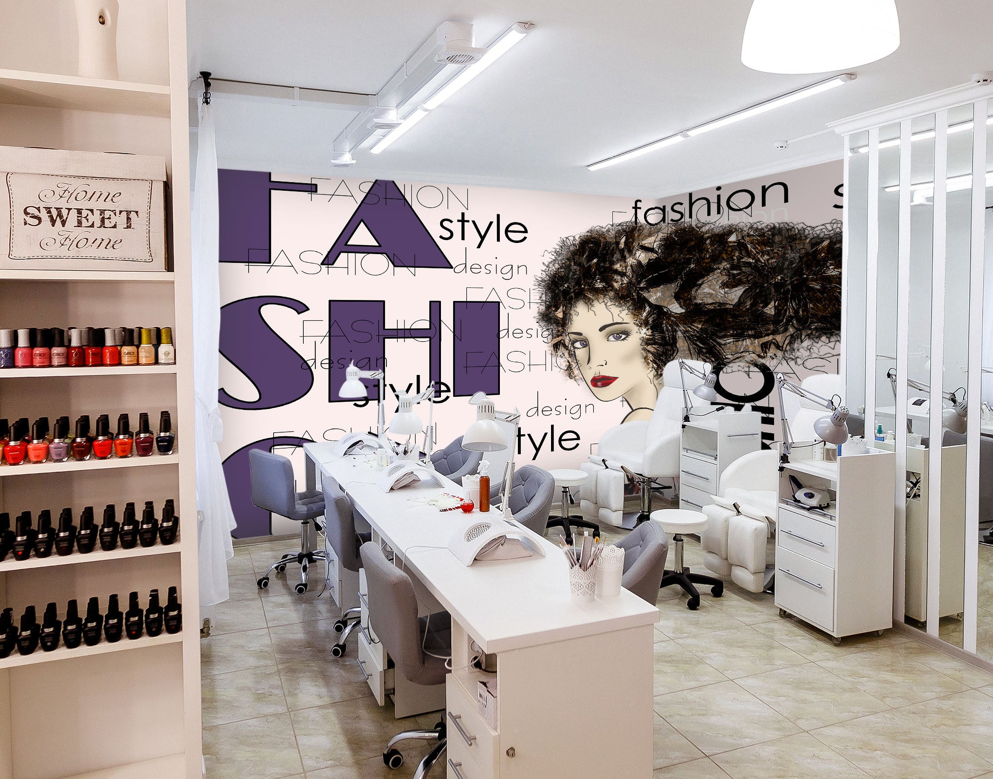 3D Makeup Woman 090 Wall Murals Wallpaper AJ Wallpaper 2