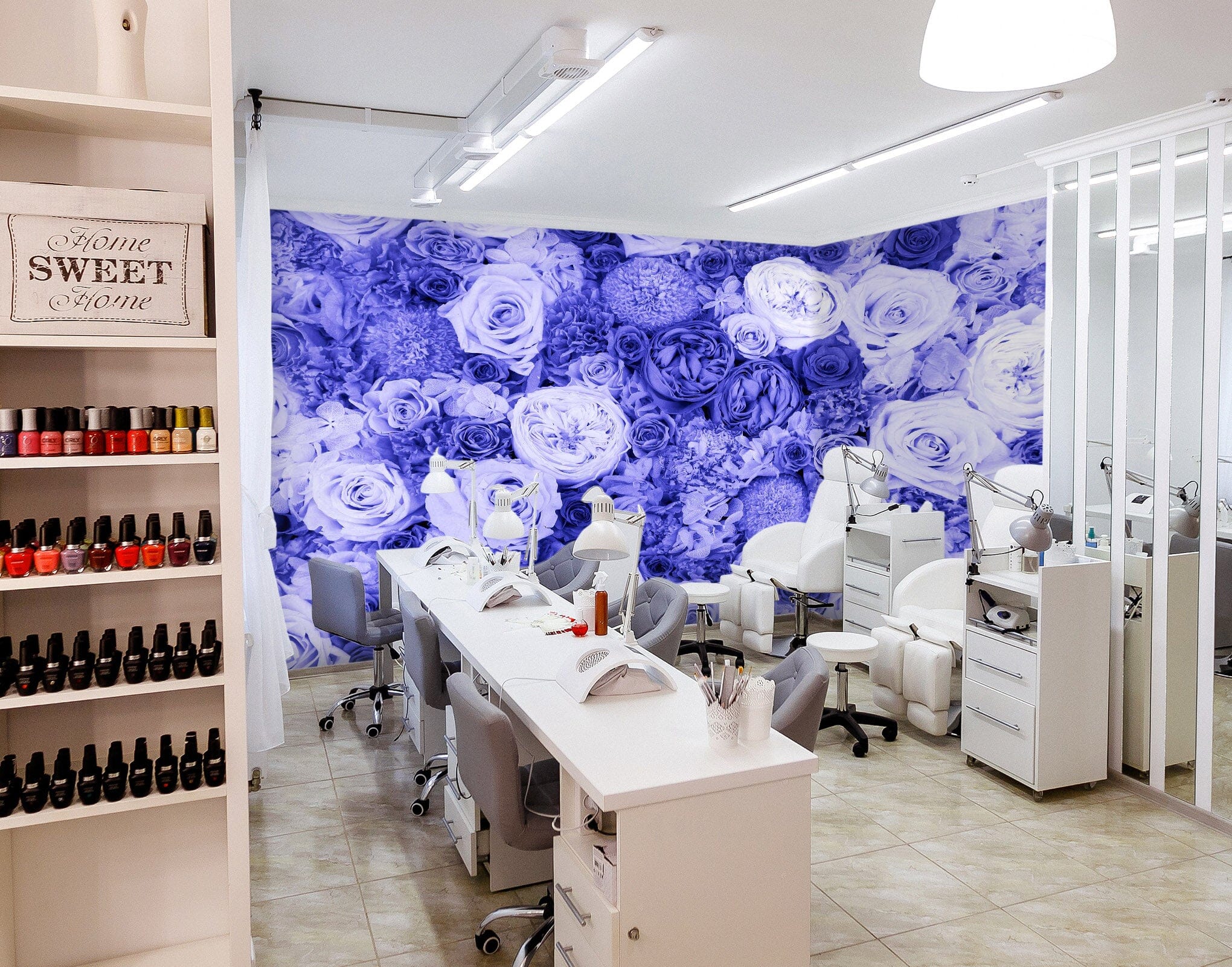 3D Purple Rose 103 Noirblanc777 Wall Mural Wall Murals Wallpaper AJ Wallpaper 2