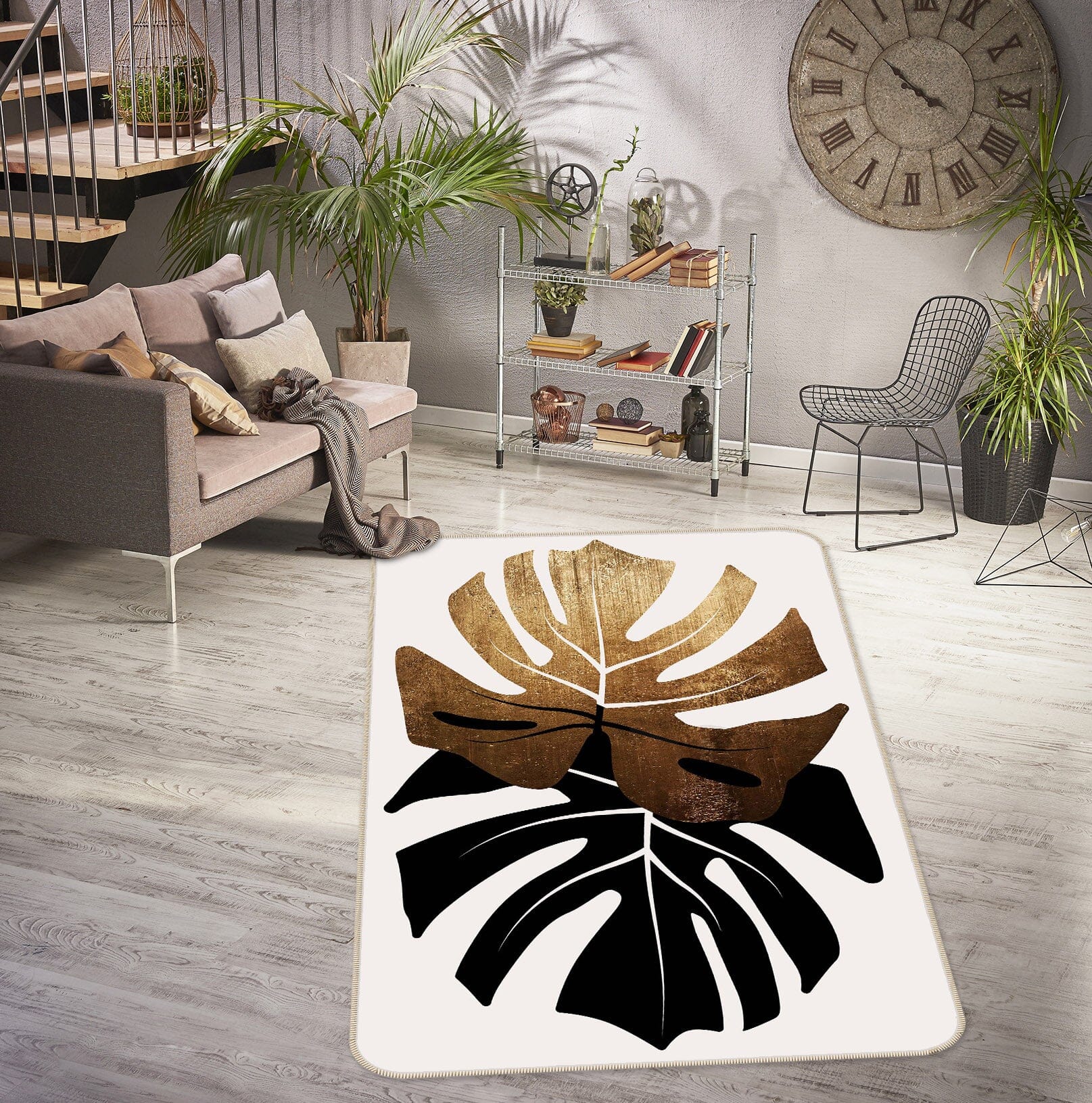 3D Leaf Pattern 1041 Boris Draschoff Rug Non Slip Rug Mat Mat AJ Creativity Home