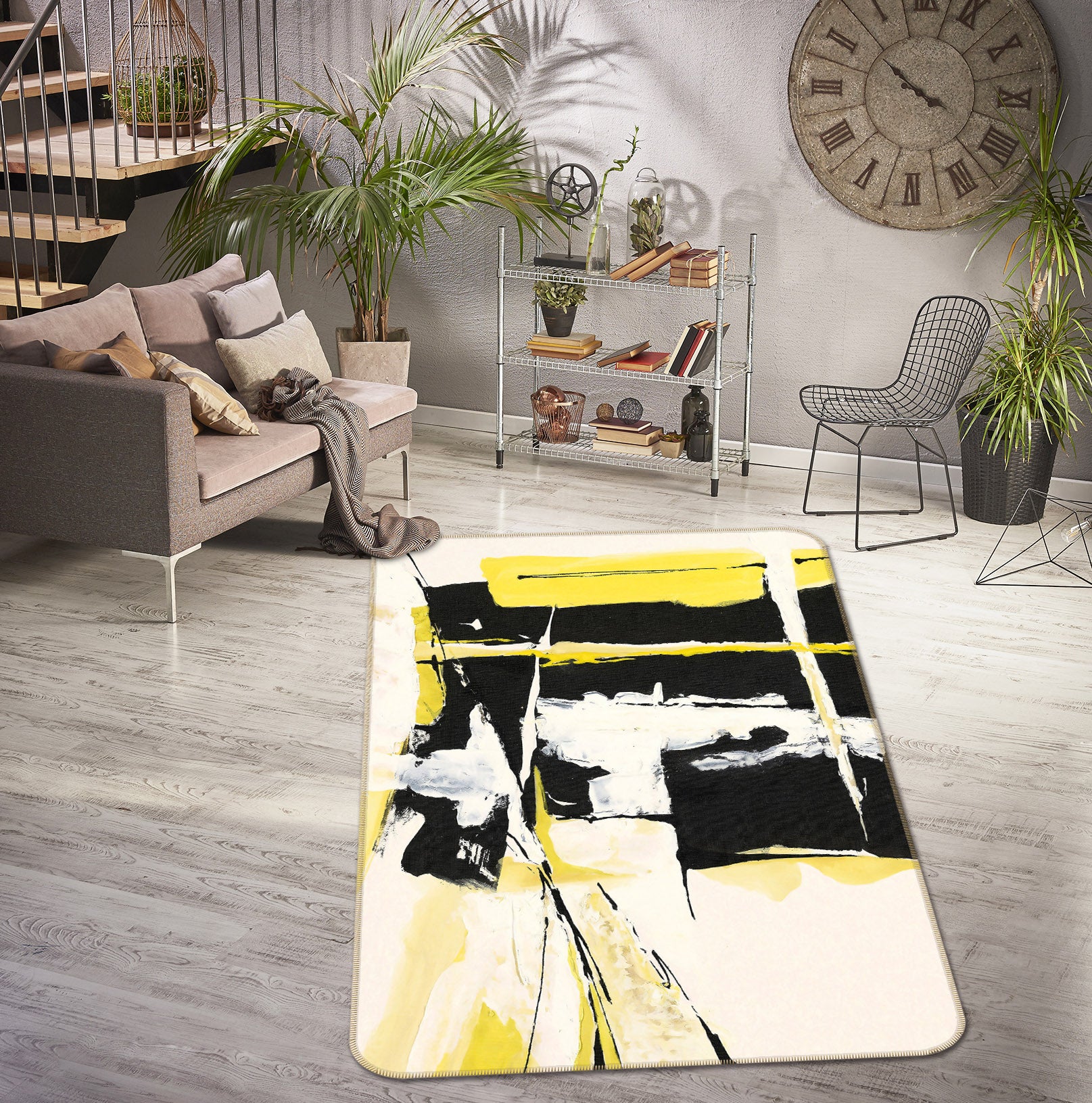 3D Pattern 65037 Non Slip Rug Mat