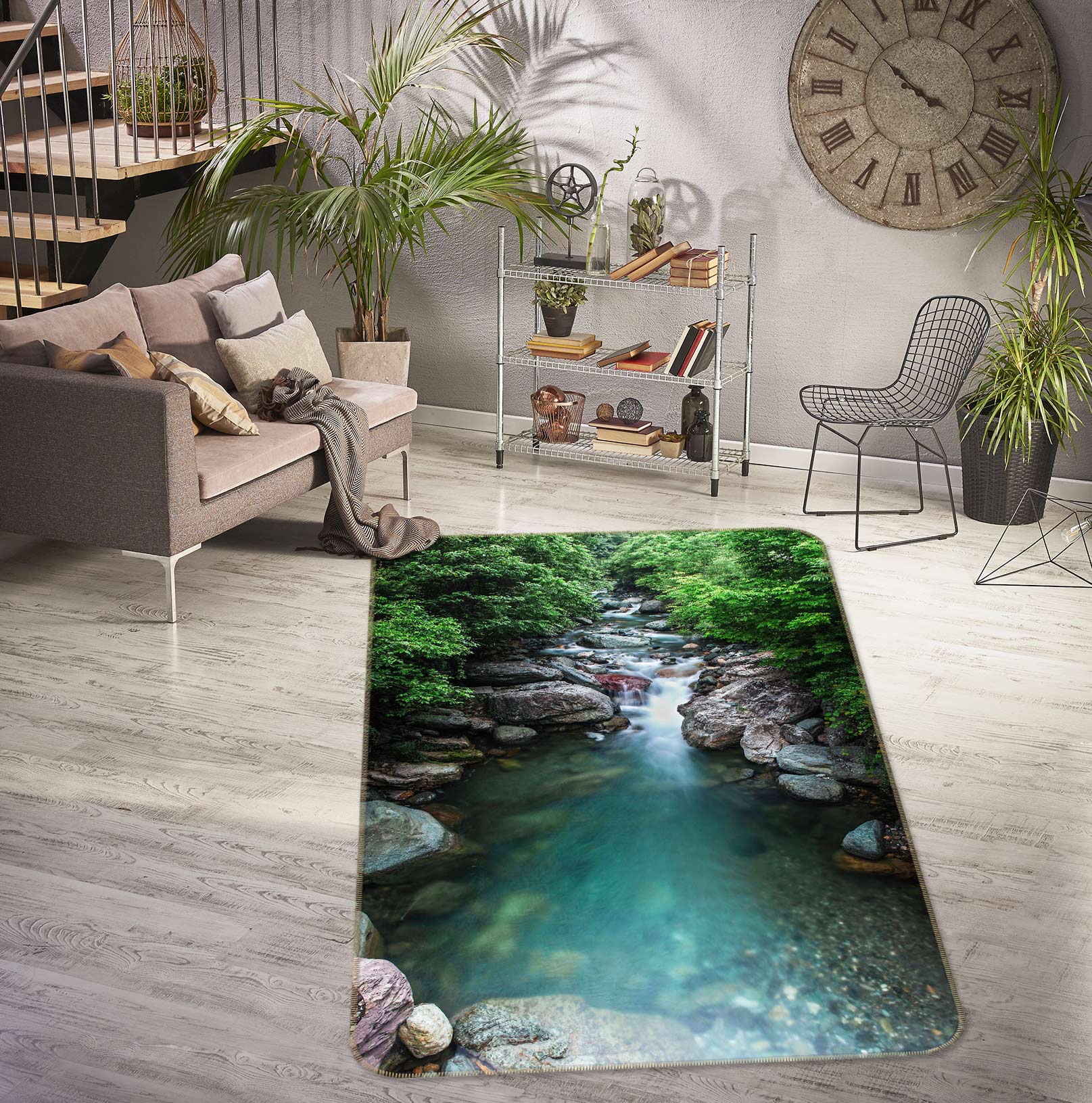 3D Stream 27050 Non Slip Rug Mat