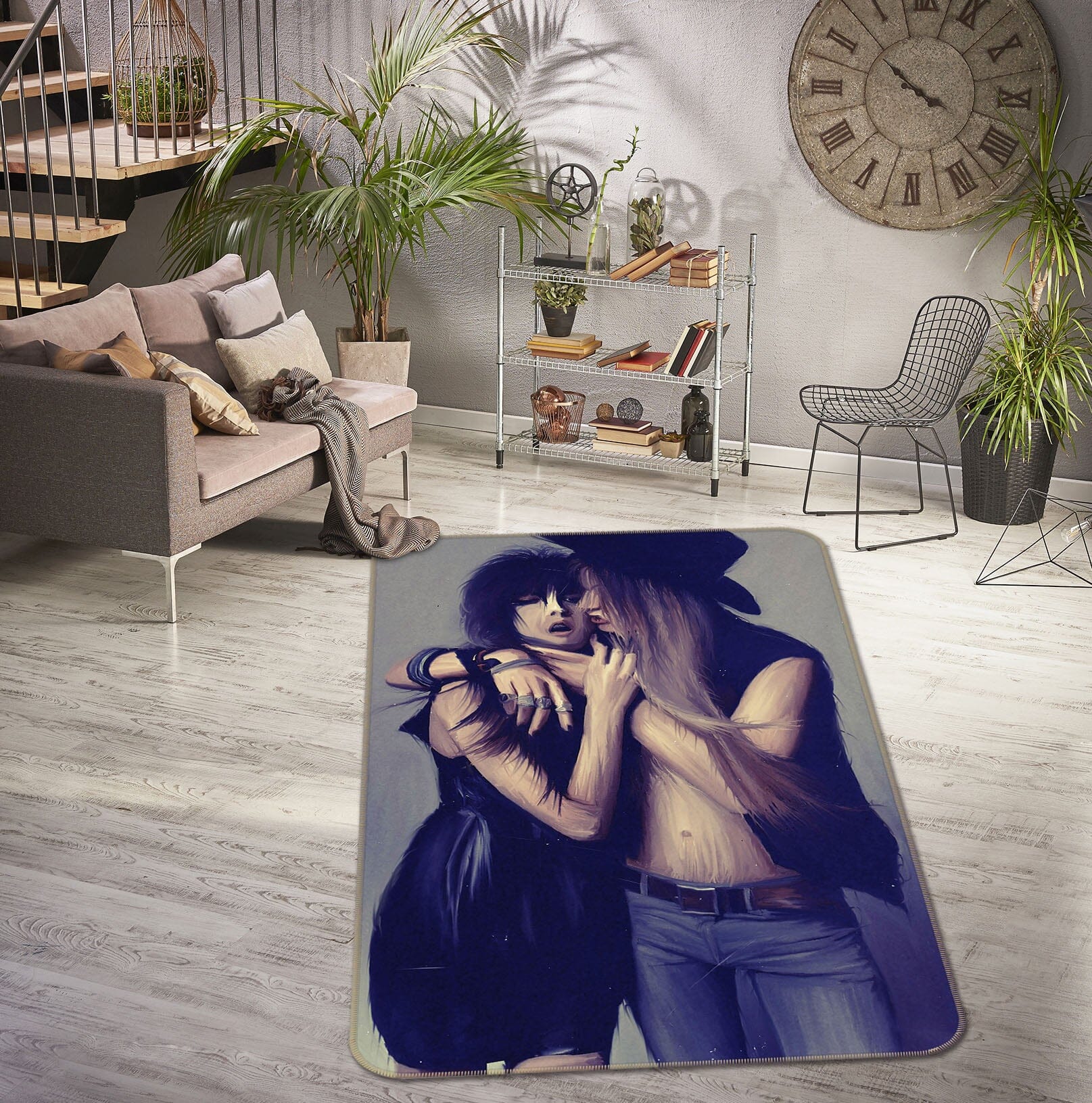 3D Urban Farmers 1011 Marco Cavazzana Rug Non Slip Rug Mat Mat AJ Creativity Home