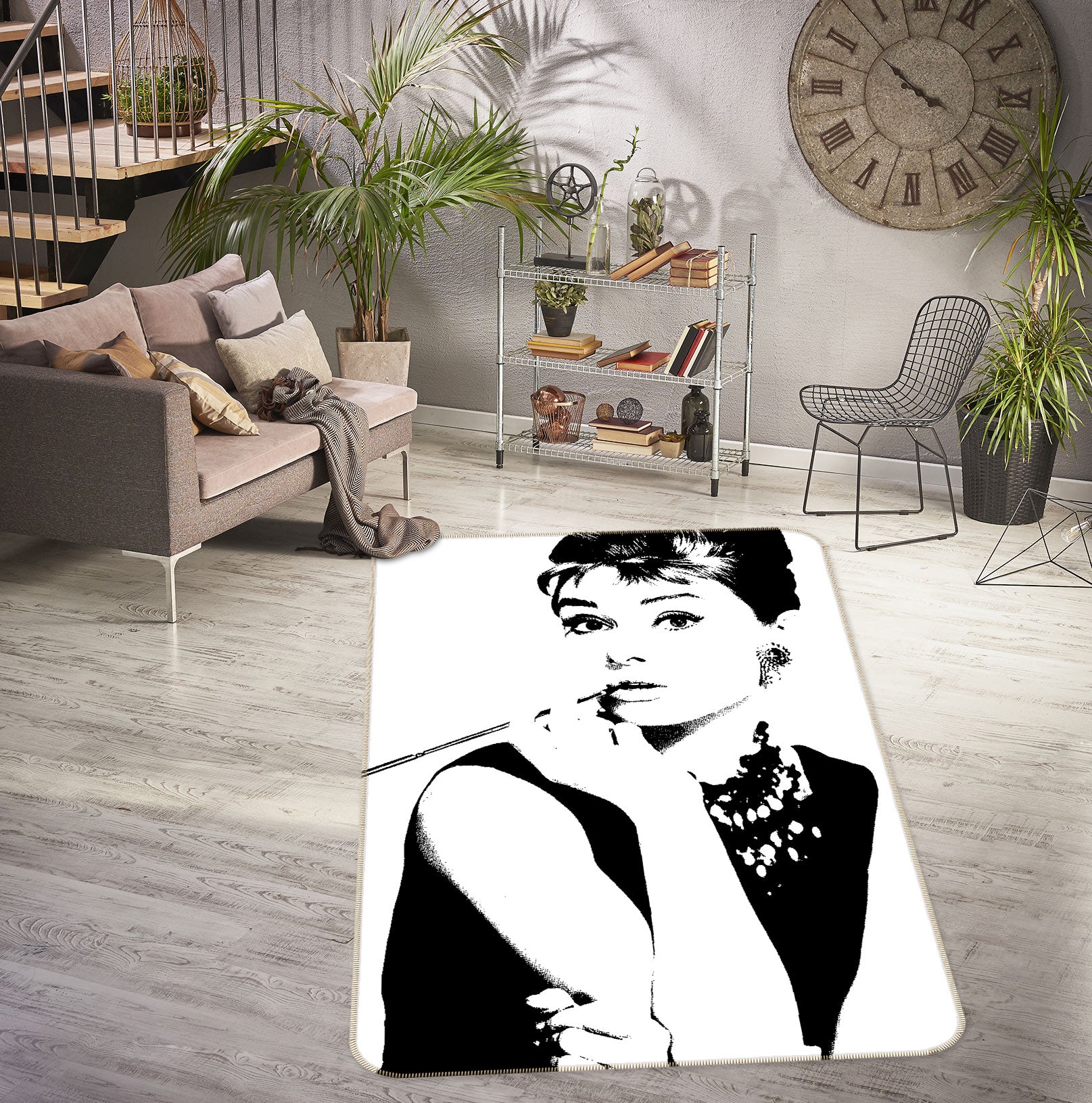 3D Audrey Hepburn 76182 Non Slip Rug Mat