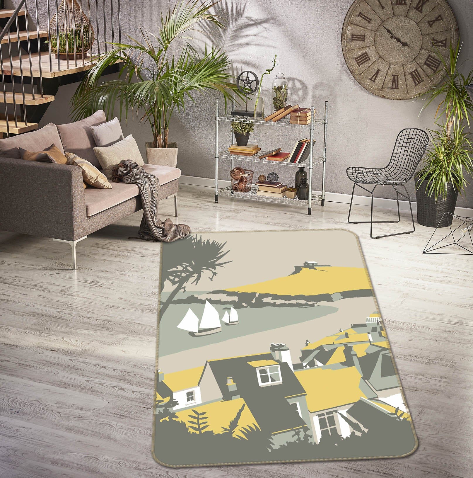 3D Yellow Umbrella 1154 Steve Read Rug Non Slip Rug Mat Mat AJ Creativity Home