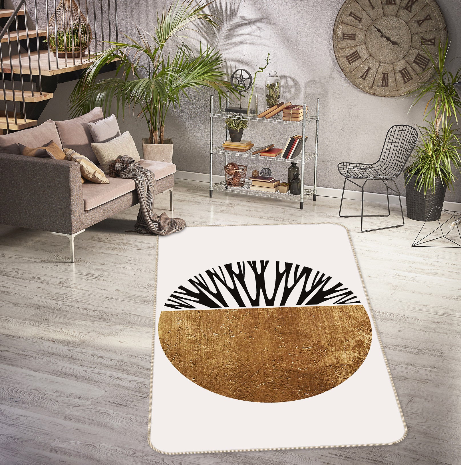 3D Graphic Pattern 1007 Boris Draschoff Rug Non Slip Rug Mat